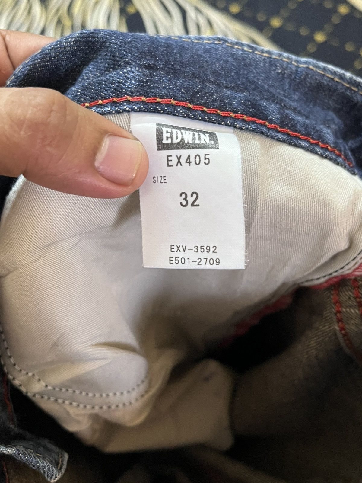 Edwin Vintage Edwin XV Distressed Denim Size US 33 - 10 Thumbnail