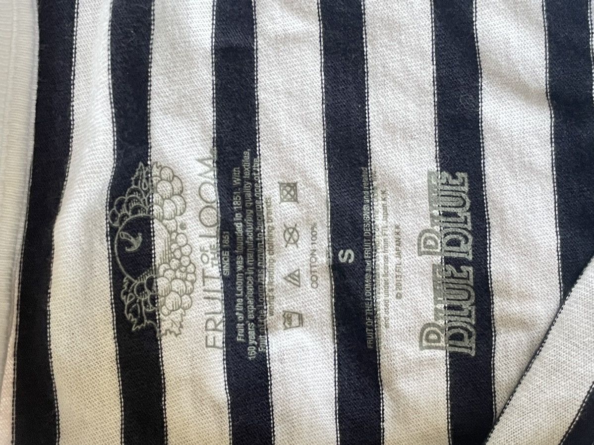 Blue Blue Japan Fruit of the Loom long sleeve stripe Shirt Size US S / EU 44-46 / 1 - 4 Thumbnail