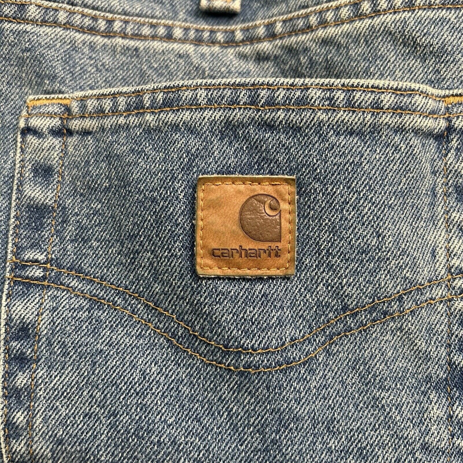 Carhartt Carhartt B480 LVB Medium Wash Traditional Fit Jeans Sz 38x32 Size US 38 / EU 54 - 14 Thumbnail