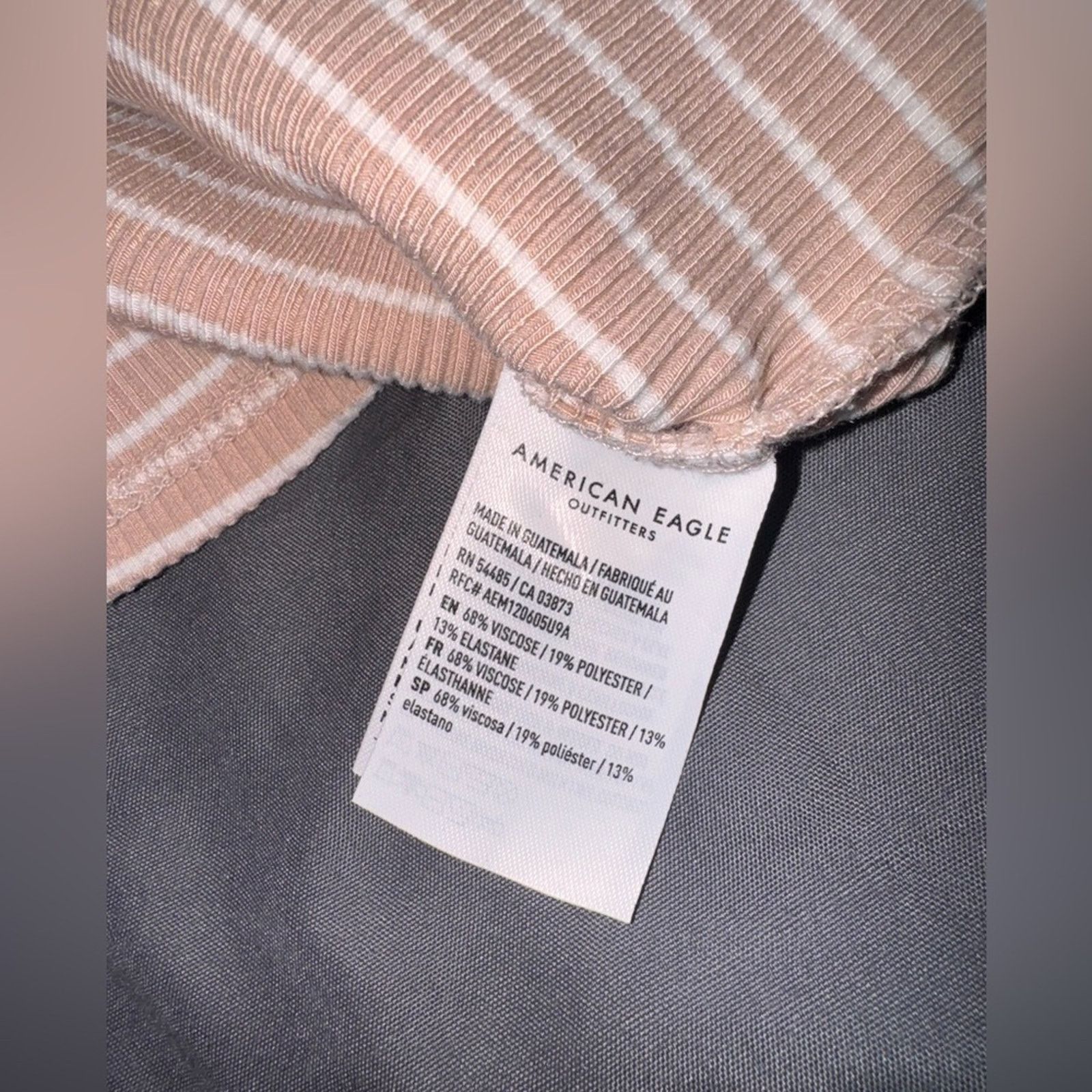 American Eagle Outfitters American Eagle Ribbed Tank Top – Beige Knit, Size M Size M / US 6-8 / IT 42-44 - 9 Thumbnail
