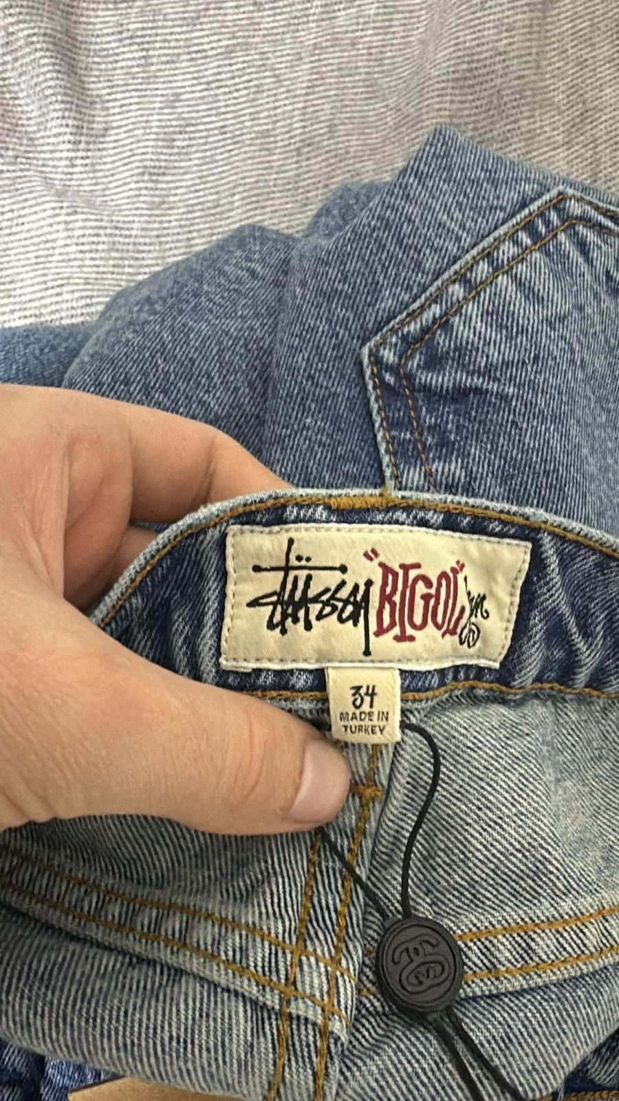Stussy Stussy Big Ol Jean Denim Washed Blue Size 34 Size US 34 / EU 50 - 6 Thumbnail