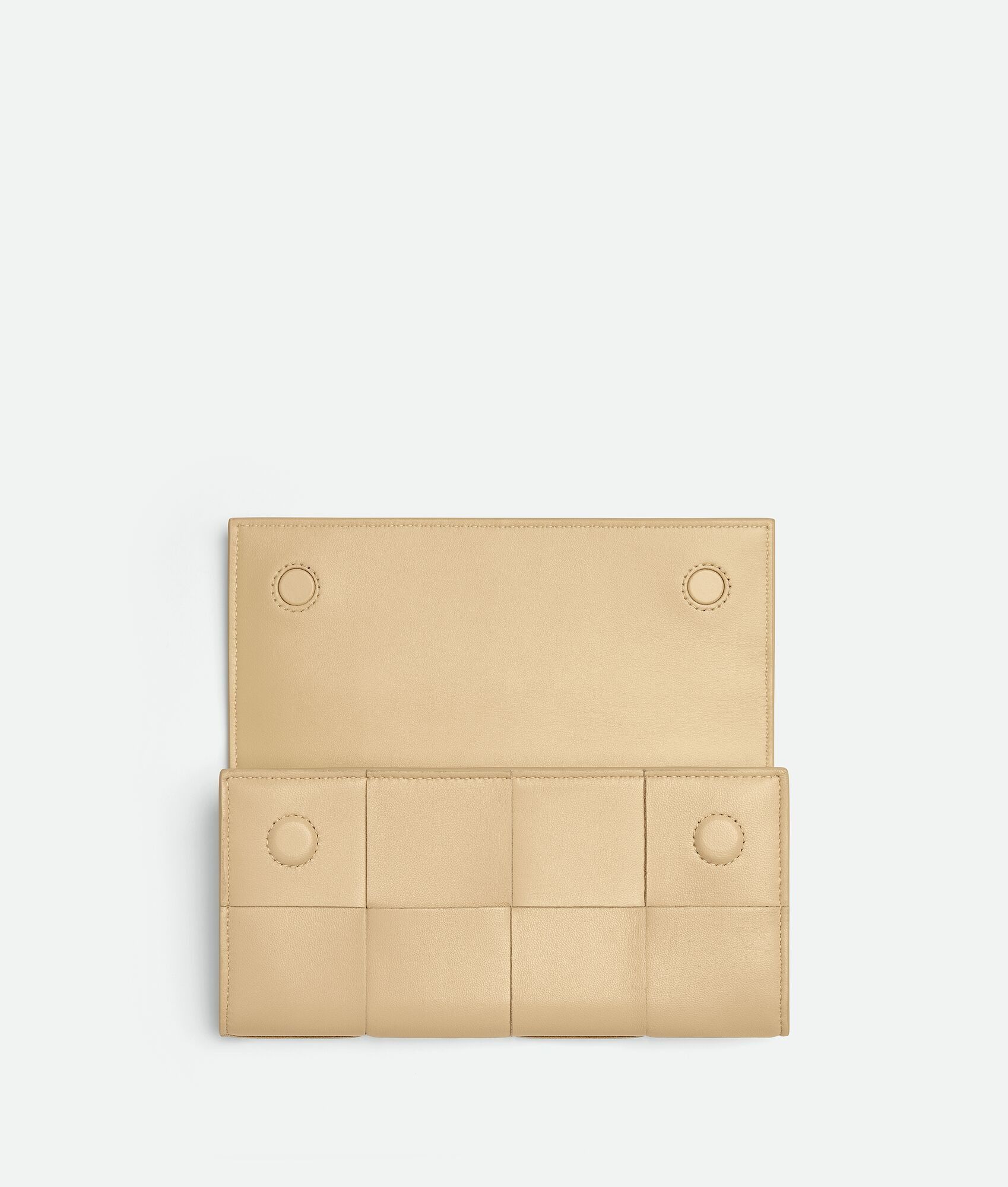 Bottega Veneta o1w1db10325 Size: OS / Cassette Large Flap Wallet in Beige Size ONE SIZE - 2 Thumbnail