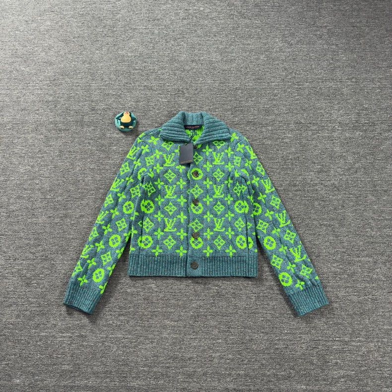 Louis Vuitton Limited Edition Green Cardigan for Year of Tiger - dmc Size US S / EU 44-46 / 1 - 1 Thumbnail