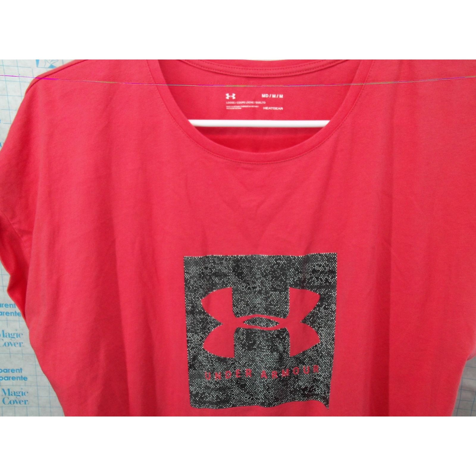 Under Armour Under Armour Medium Activewear Shirt Red Black Logo Size M / US 6-8 / IT 42-44 - 4 Thumbnail