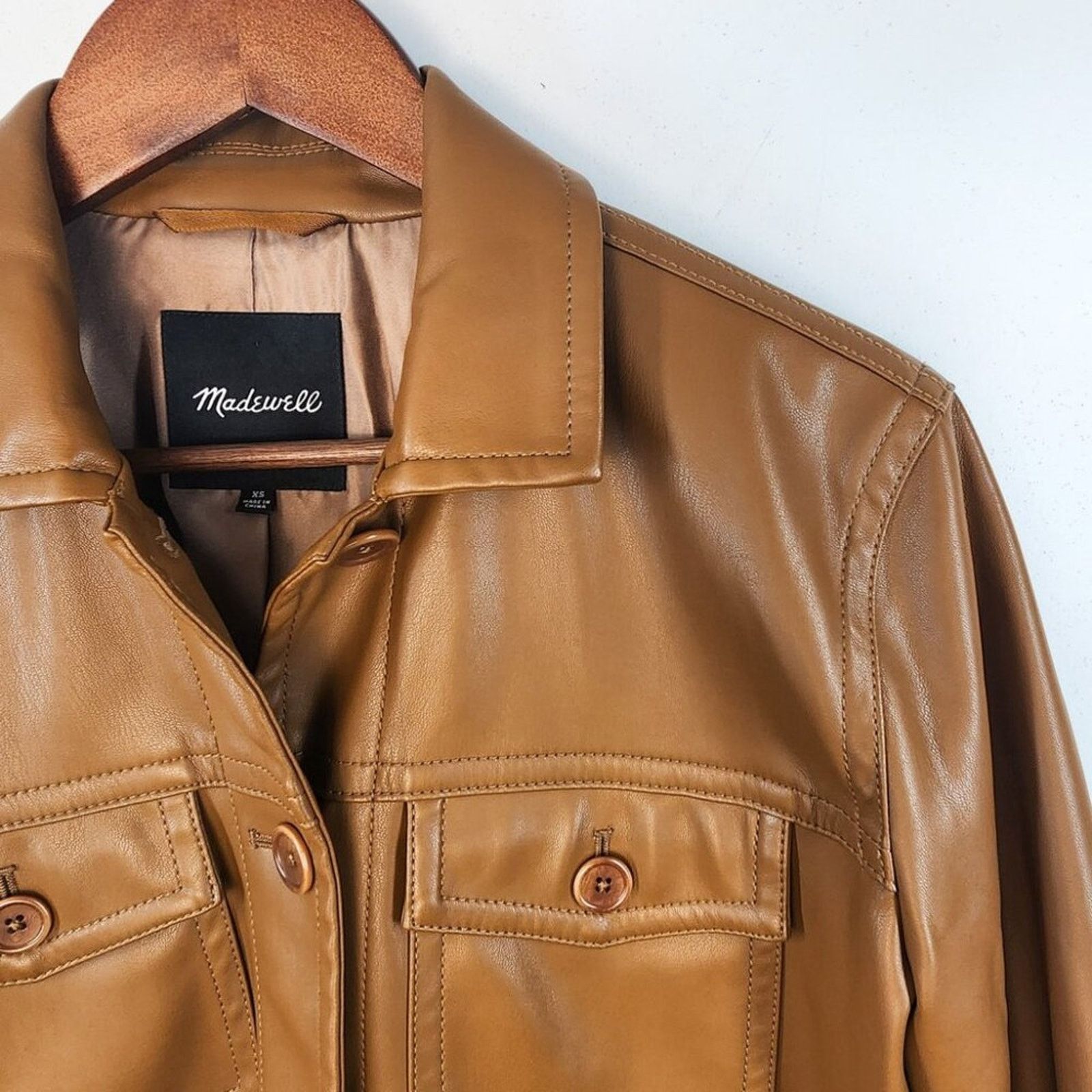 Madewell Madewell Vegan Leather Chore Jacket Size XS Minimalist Size XS / US 0-2 / IT 36-38 - 5 Thumbnail