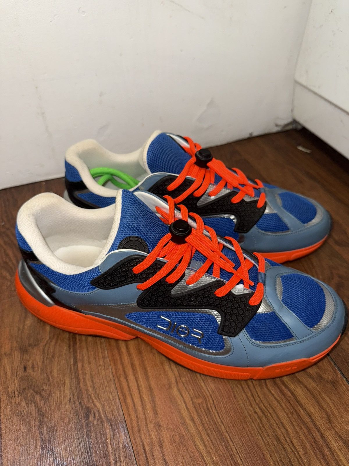 Dior Dior B24 Sorayama x Kim Jones Sneakers Blue/Orange/Green Size US 11 / EU 44 - 5 Thumbnail
