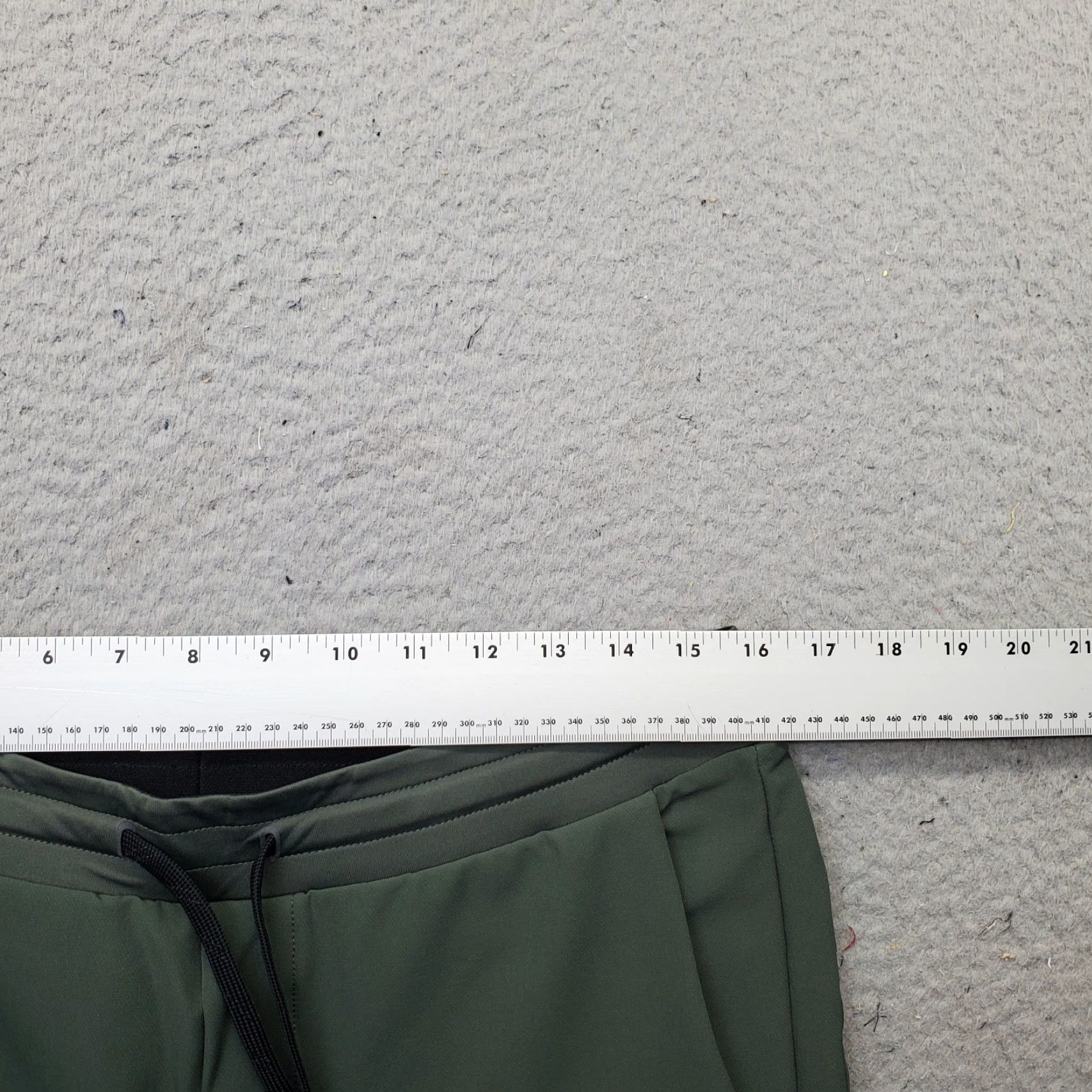 Vintage UNRL Track Pants Womens M Green Stretch Athletic Running Drawstring Waist EUC Size 32" / US 10 / IT 46 - 6 Thumbnail