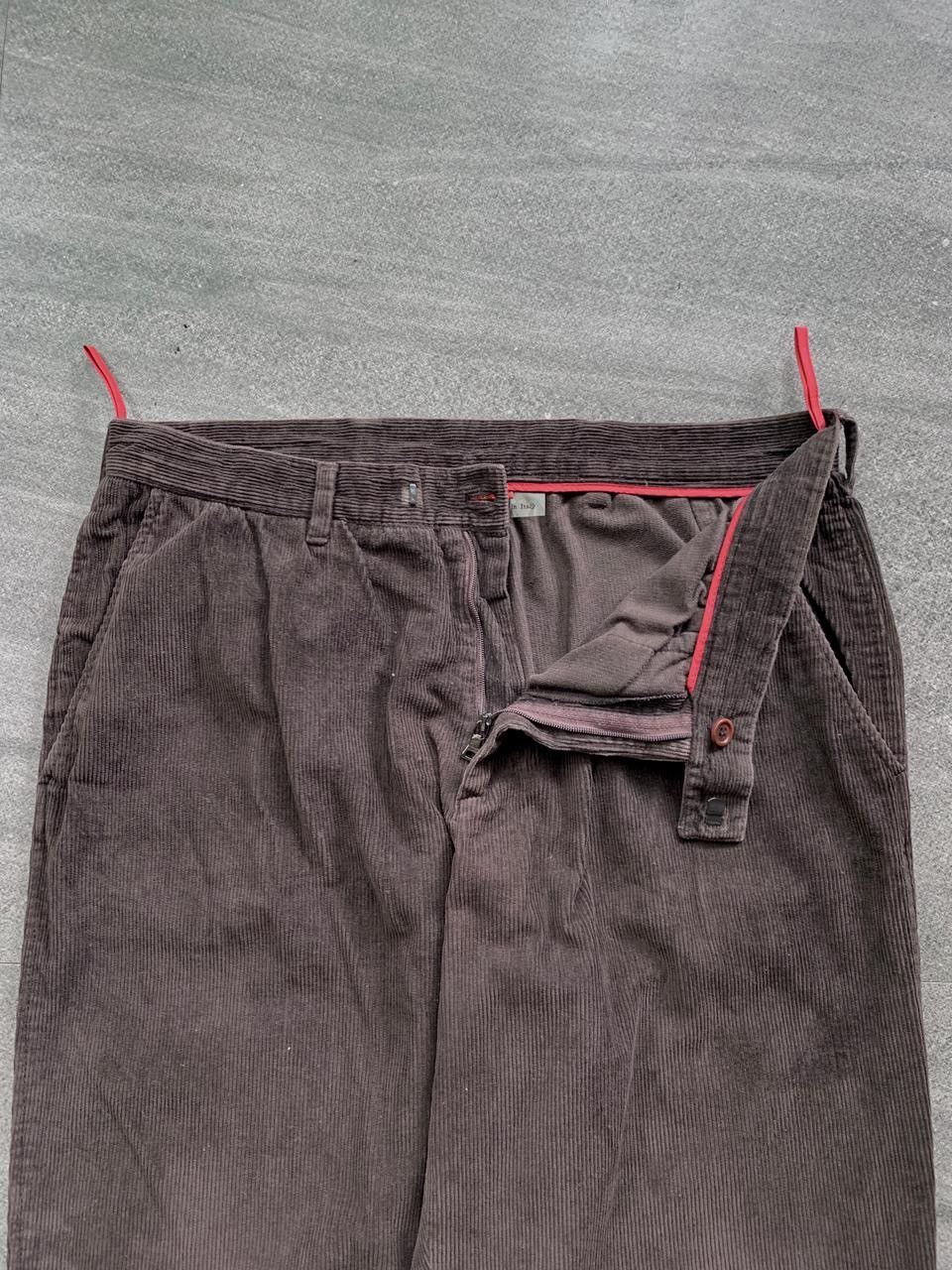 Prada FREE TAX! 2000s Corduroy Loose Sport Pants Size US 33 - 3 Thumbnail
