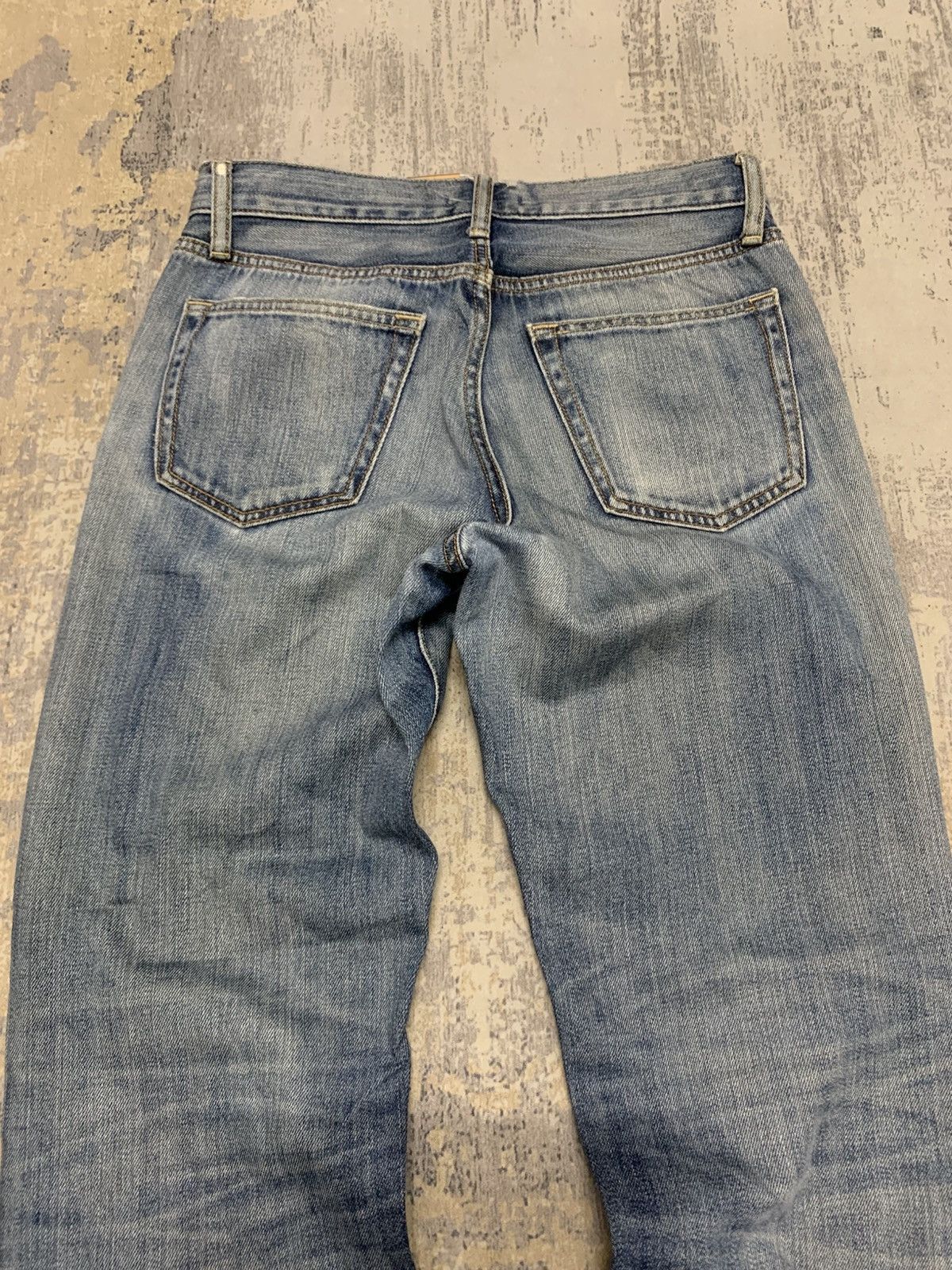 Japanese Brand Vintage Uniqlo Faded Blue Washed Denim W29x30 Size US 29 - 7 Thumbnail