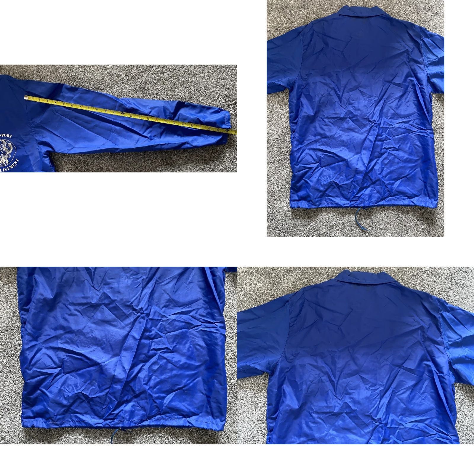 Vintage VINTAGE Felco Nylon Windbreaker Jacket Men’s M Blue Reenlistment Military 90s Army USA Outdoor Sports Snap Closure Jacket Mens Size US M / EU 48-50 / 2 - 9 Thumbnail