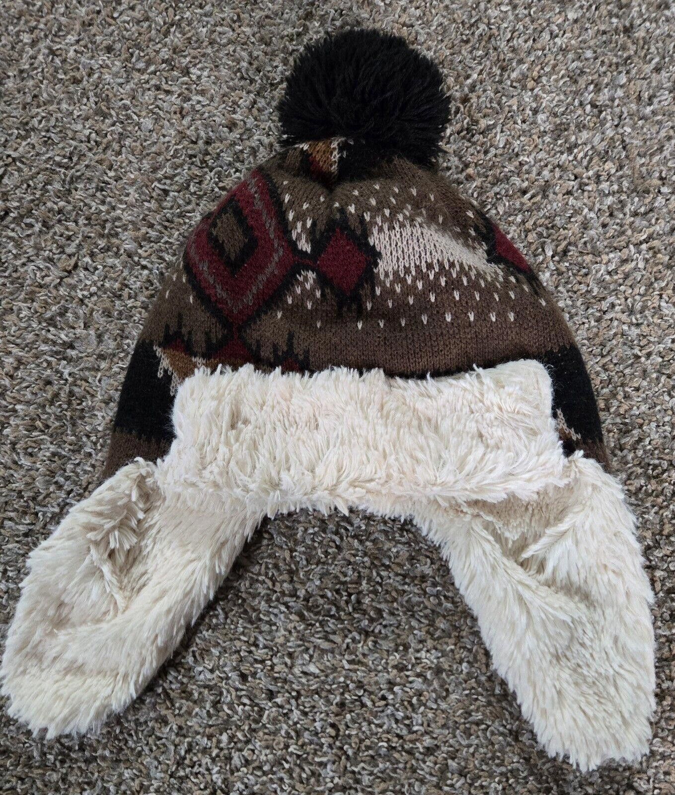 Designer Faux Fur Trapper Hat One Size Size ONE SIZE - 1 Thumbnail