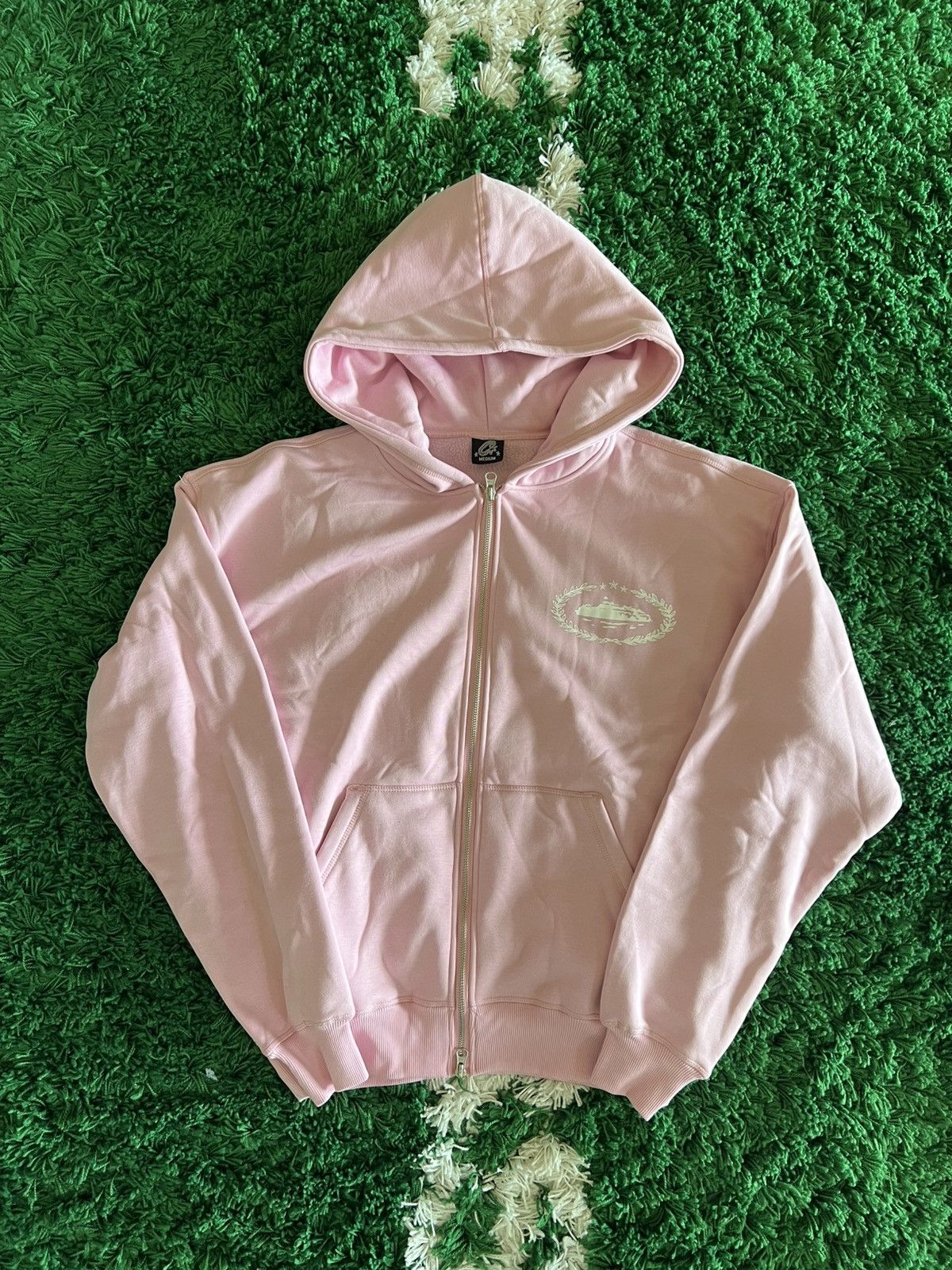 Corteiz Corteiz Superior Royale Zip Hoodie Pink | Grailed