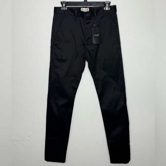 Saint Laurent Paris Saint Laurent Black Pants Cotton Size 29 Size US 29 - 1 Thumbnail