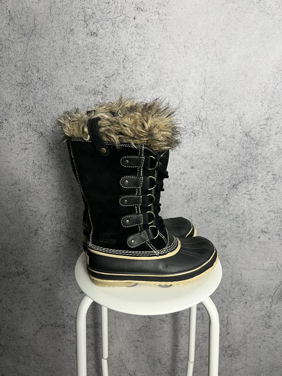 SOREL Sorel Duck Boots Faux Fur Lined Lace Up Winter Shoes Size US 6 / IT 36 - 4 Thumbnail
