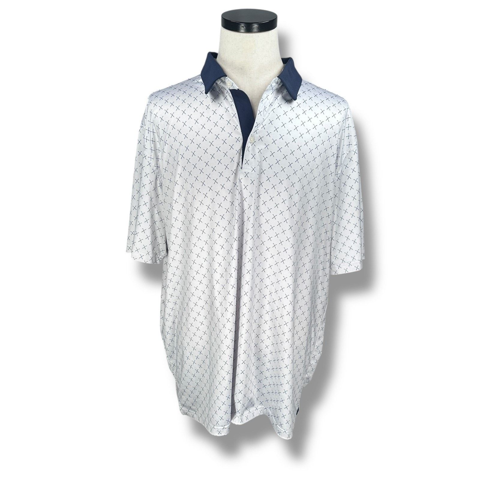 Other Maelreg Polo Shirt Men 3XL Blue White Golf Club Performance Size US XXL / EU 58 / 5 - 1 Thumbnail