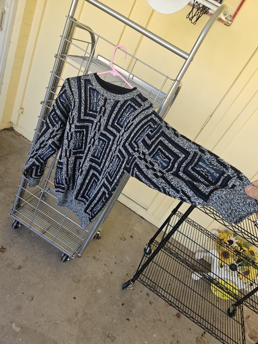 Other Zeppelin Geometric Coogi Styled Sweater Size US L / EU 52-54 / 3 - 3 Thumbnail