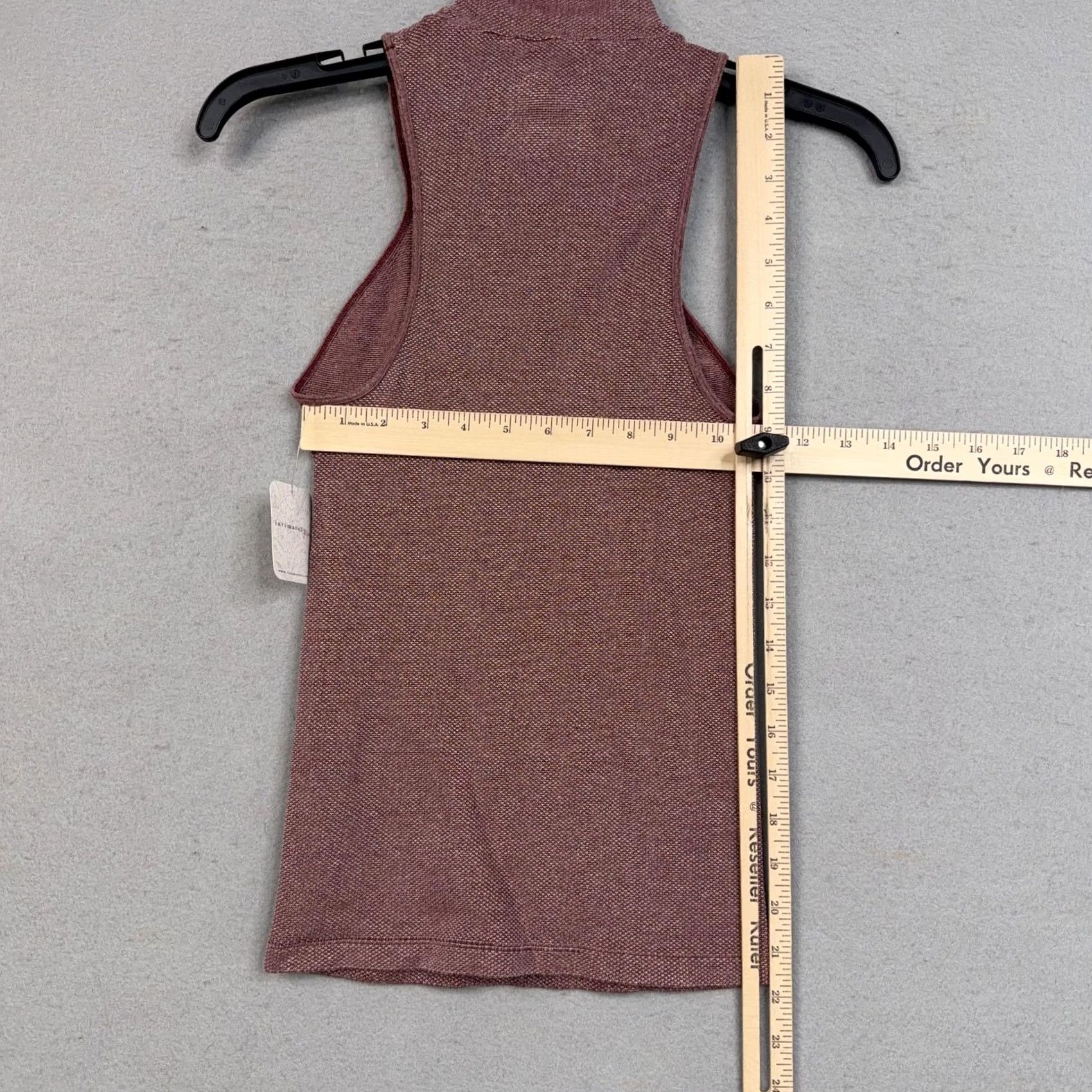 Free People Free People Tank Top Womens M-L Red Turtleneck Sleeveless Knit Basic NWT Size M / US 6-8 / IT 42-44 - 7 Thumbnail