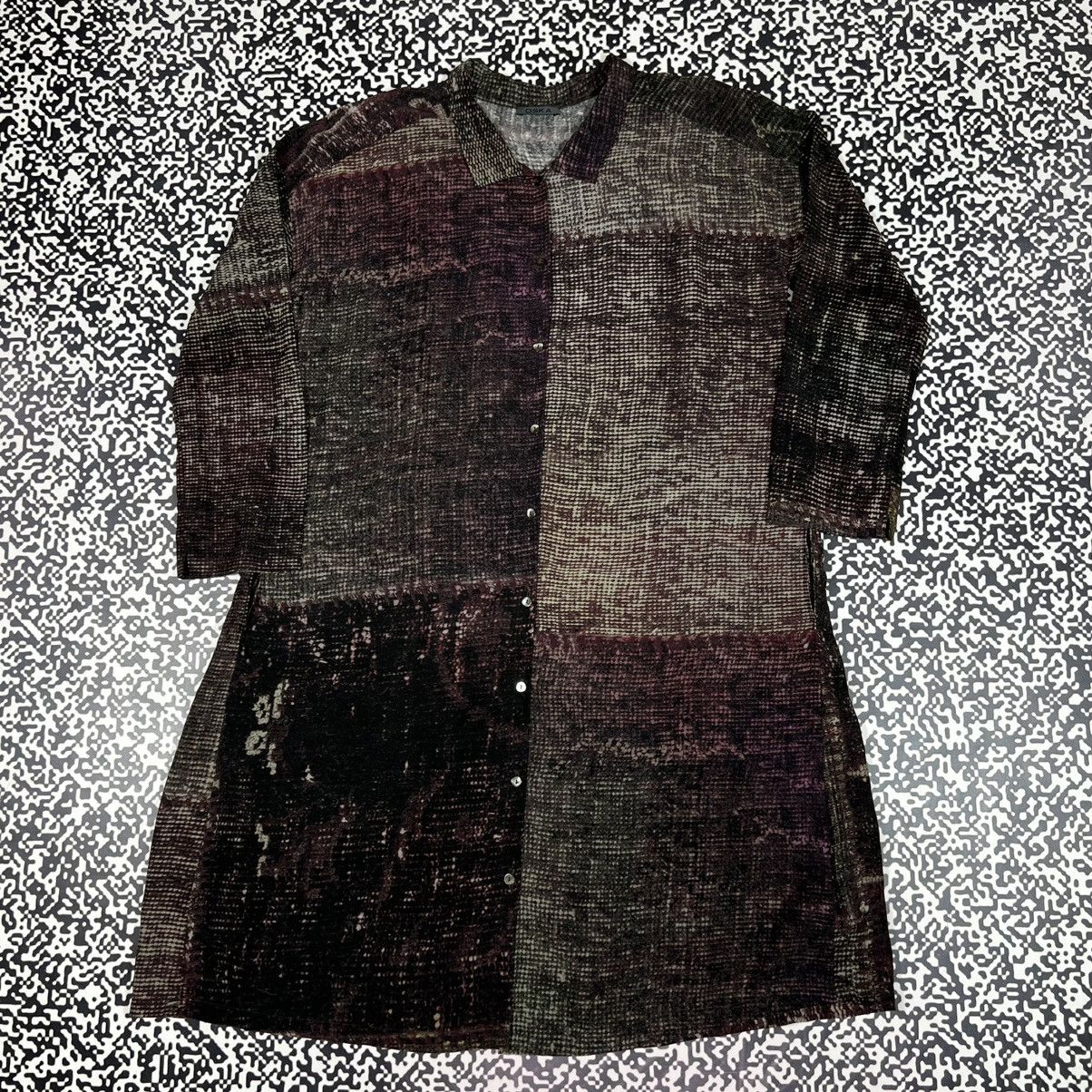 OSKA OSKA Python Snake Abstract Print Luxury Style Midi Dress Size M / US 6-8 / IT 42-44 - 2 Thumbnail