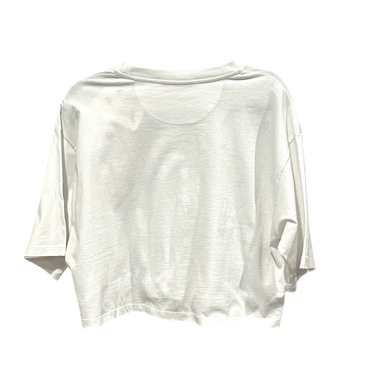 Valentino Valentino Loop Jersey Cropped T-Shirt Logo Size M NWT Size M / US 6-8 / IT 42-44 - 7 Thumbnail