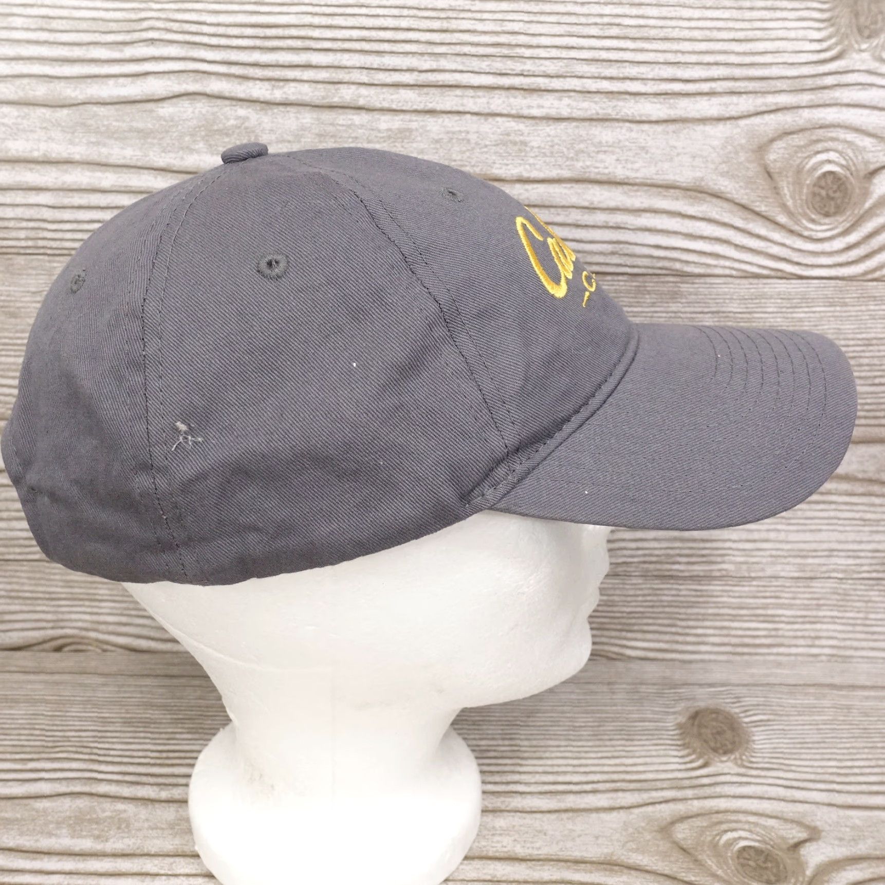 Vintage CABELA'S CLUB LOGO Grey Adjustable Strapback Baseball Hat Cap Adult One Size Unisex Cap Grey Cabela's Hat Mens Womens Boys Girls Size ONE SIZE - 6 Thumbnail