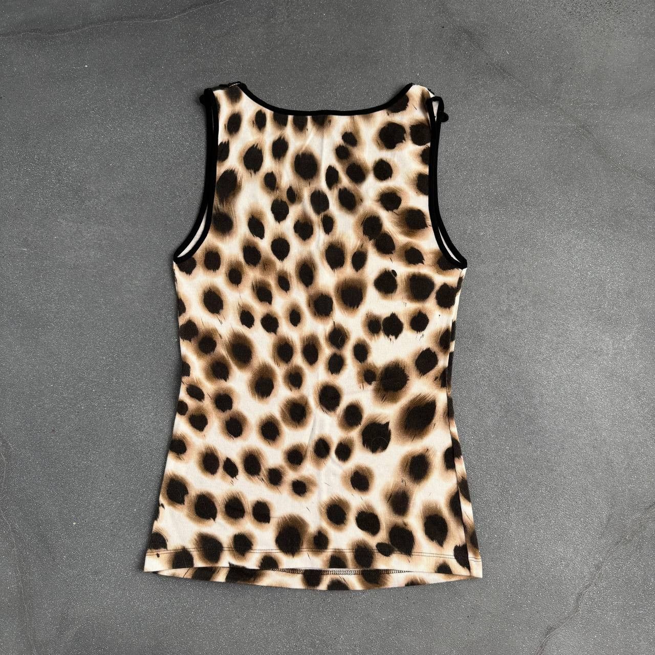 Japanese Brand × Vintage Marc Cain Vintage Leopard Sexy Tank Top Size S / US 4 / IT 40 - 6 Thumbnail