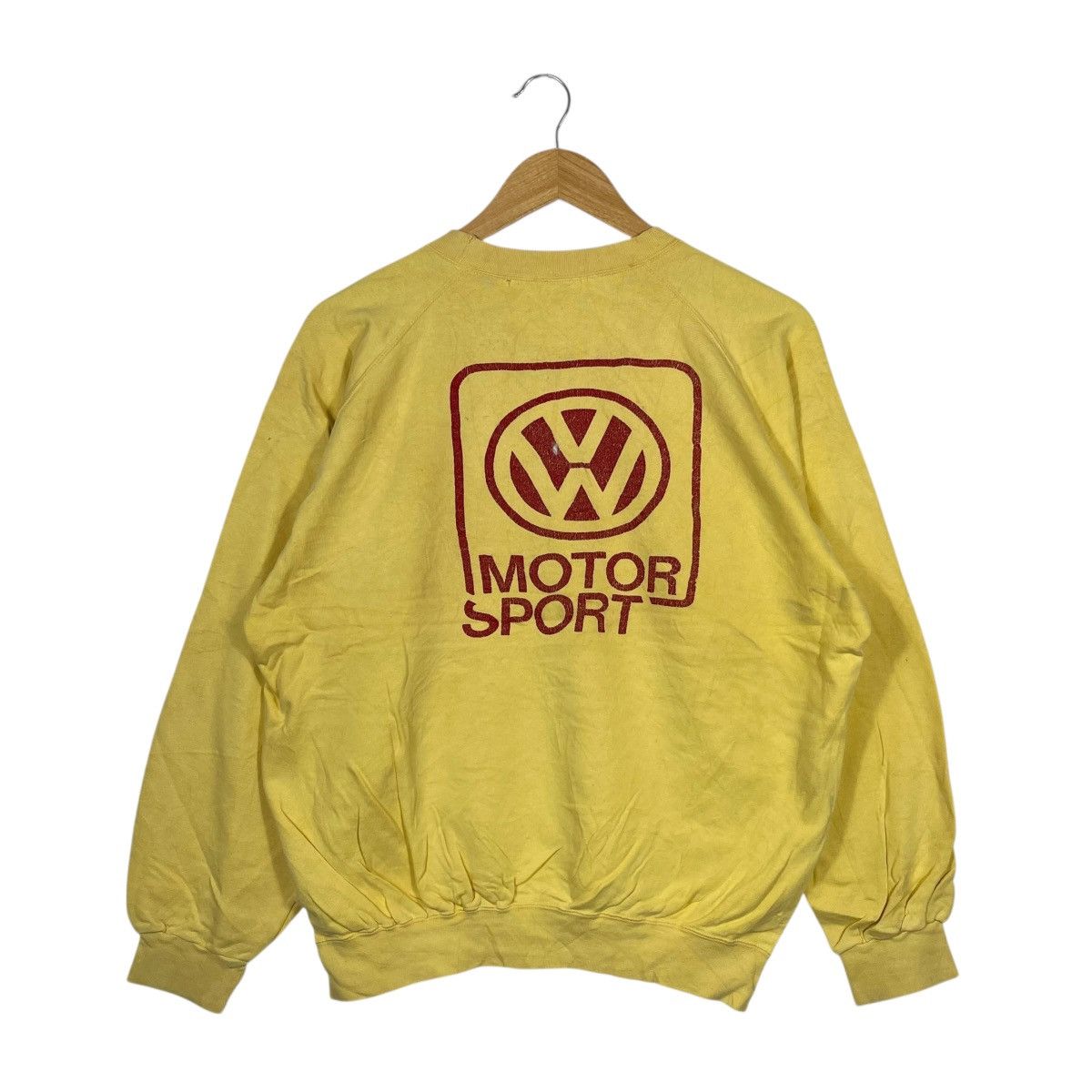 Vintage Vintage Volkswagen Motorsport Crewneck Sweatshirt Yellow VW Size US L / EU 52-54 / 3 - 1 Thumbnail