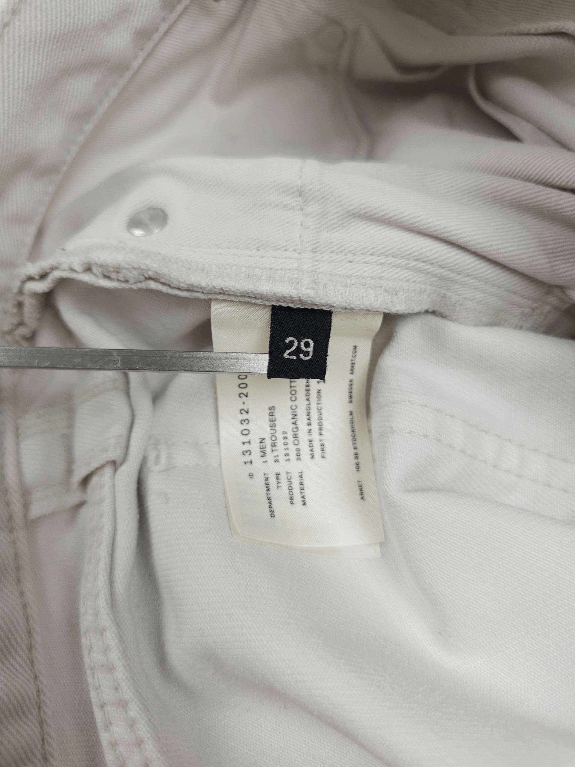 Arket 💎 Arket Classic Straight Casual Cotton Jeans Trousers Size US 29 - 7 Thumbnail