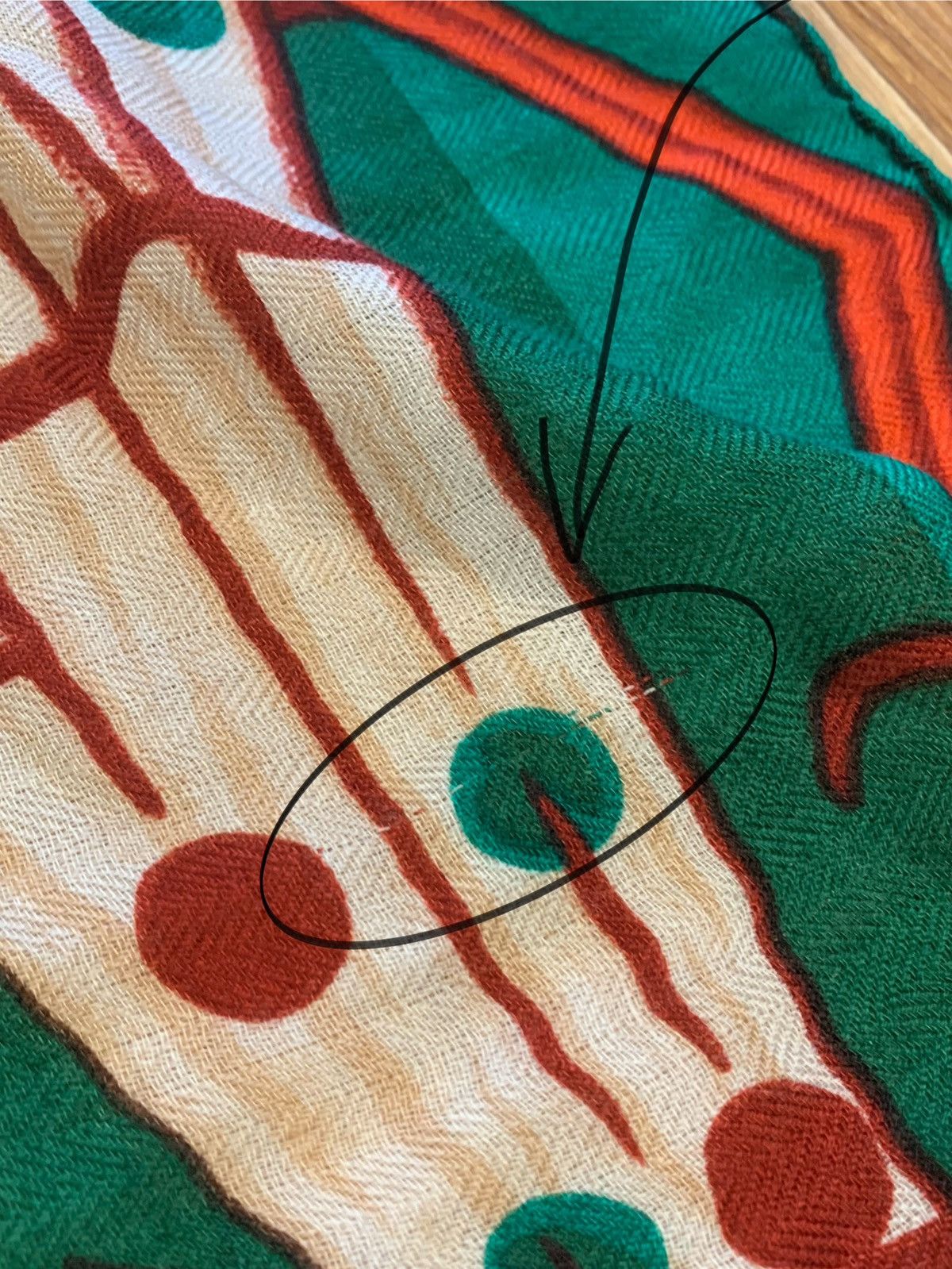 Hermes Hermes Cosmogonie Apache Cashmere Wool Silk Shawl Scarf Size ONE SIZE - 8 Thumbnail