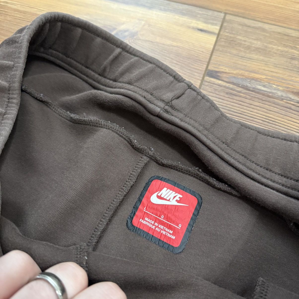 Nike Brown Nike Tech Fleece Sweatpants Joggers Size US 32 / EU 48 - 7 Thumbnail