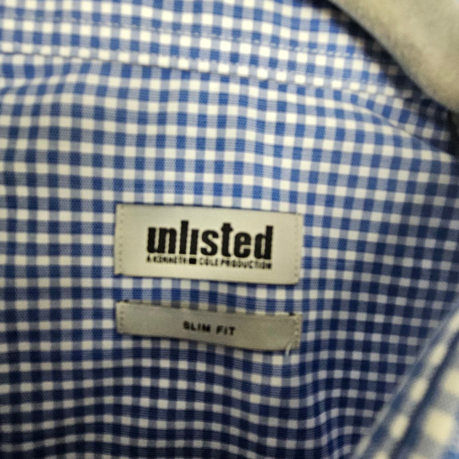 Kenneth Cole Unlisted Kenneth Cole Dress Shirt XL Gingham Slim Fit Career Size US XL / EU 56 / 4 - 6 Thumbnail