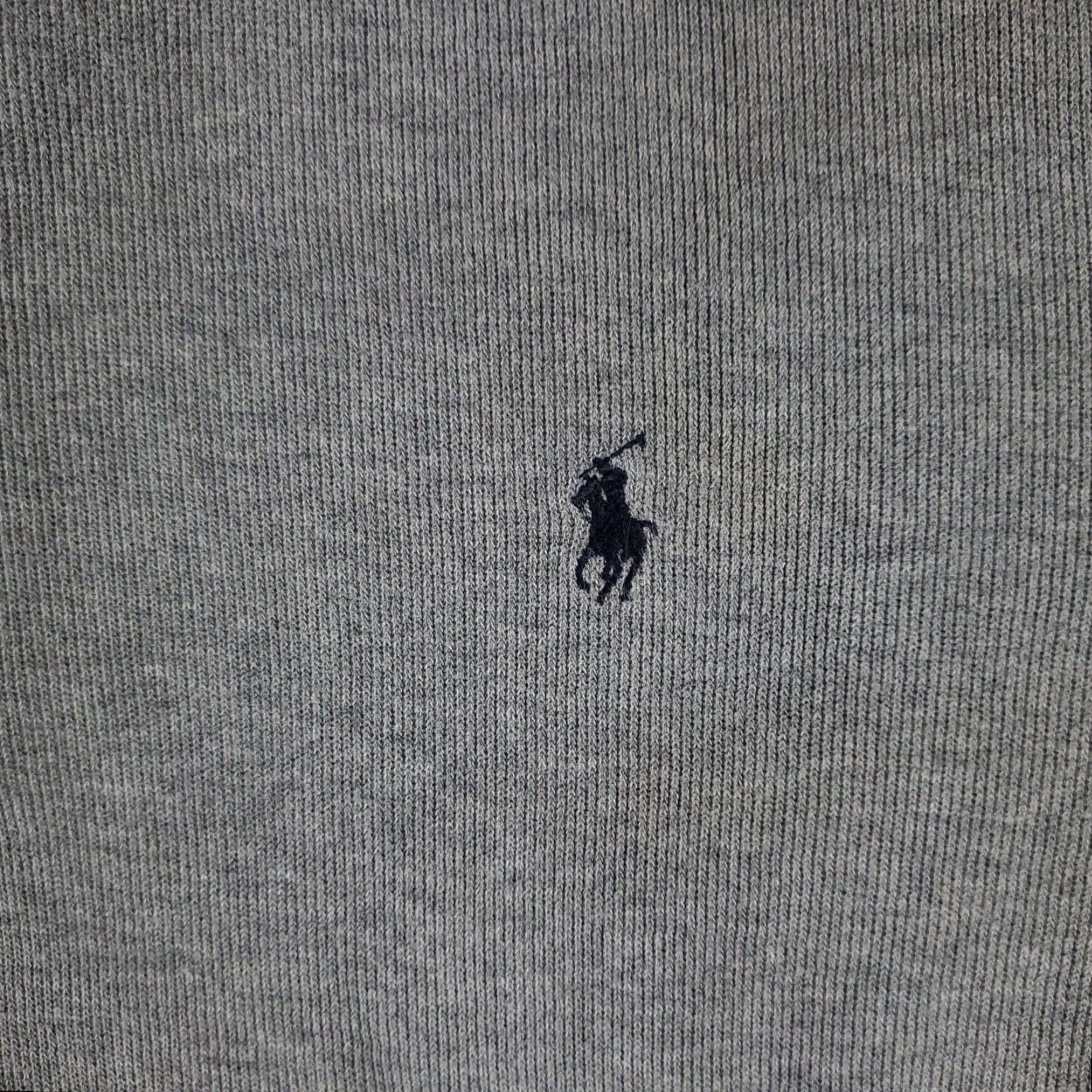 Ralph Lauren Ralph Lauren Mens XL Gray 1/4 Zip Pullover Sweater Cotton Polo Pony Logo Size US XL / EU 56 / 4 - 2 Thumbnail