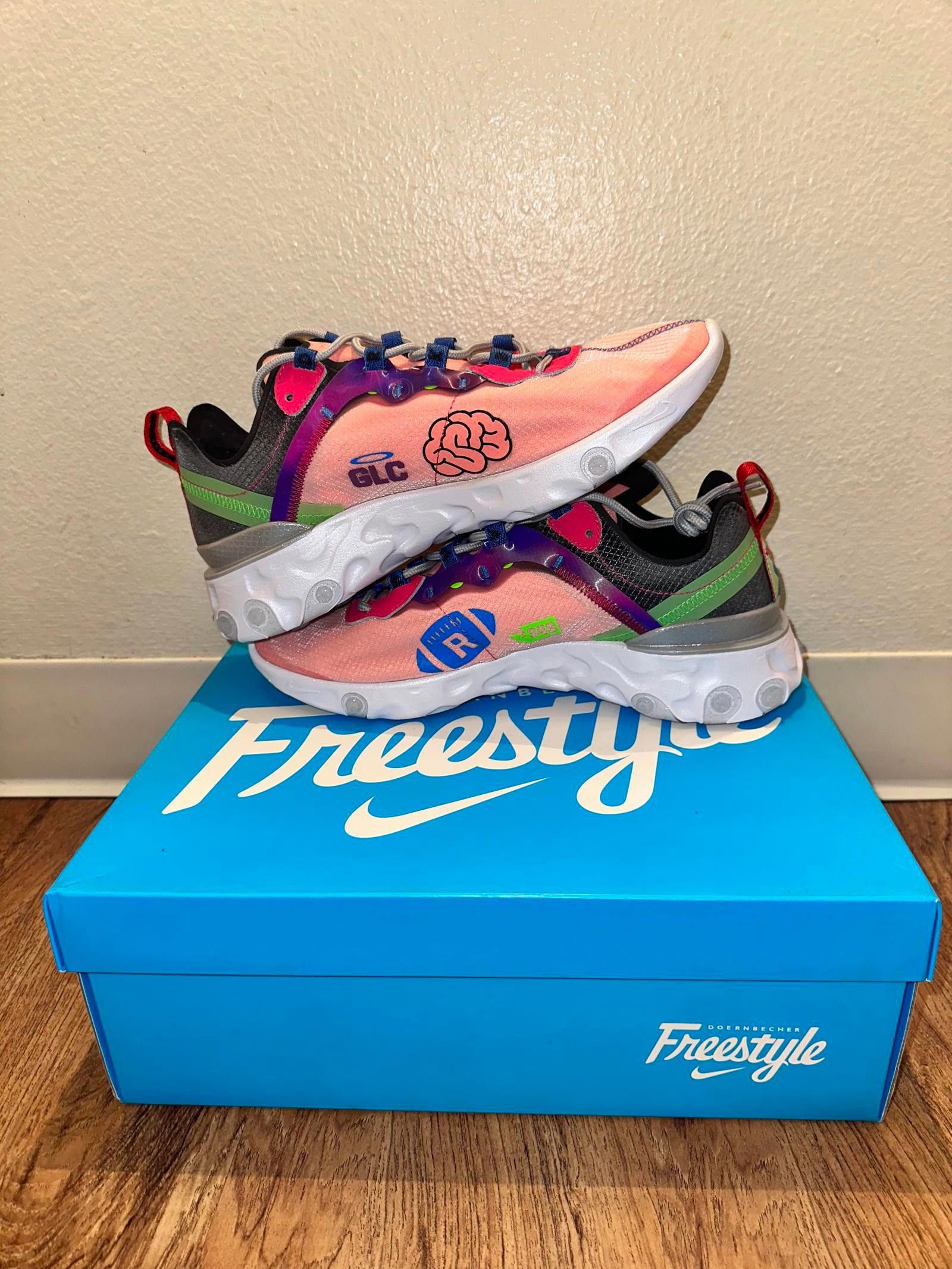 Nike Nike React Element 55 Doernbecher (2019) Size US 10 / EU 43 - 7 Thumbnail