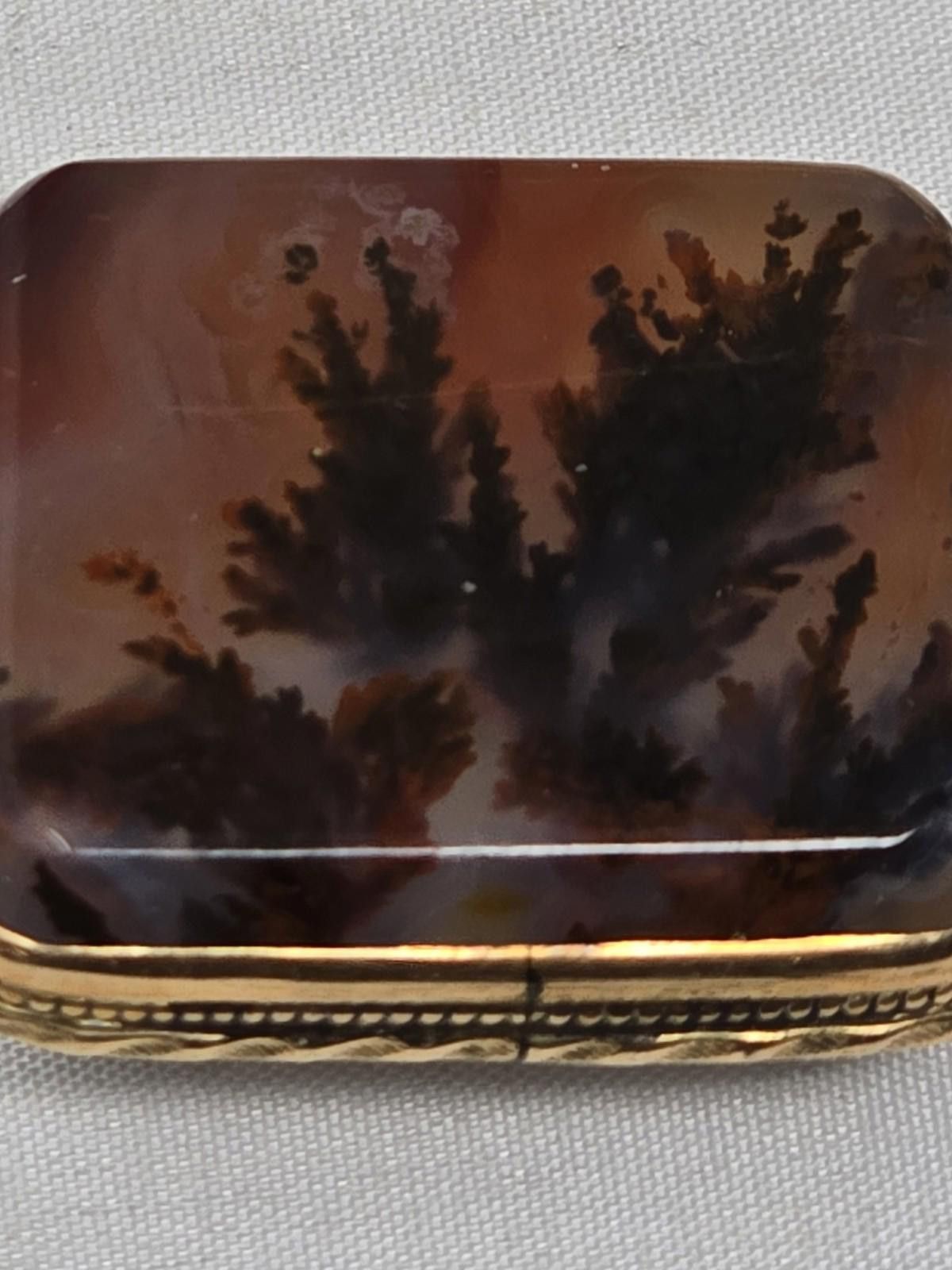 Vtg 10K Gold Scenic Dendritic Agate Brooch – Giovanni Apa