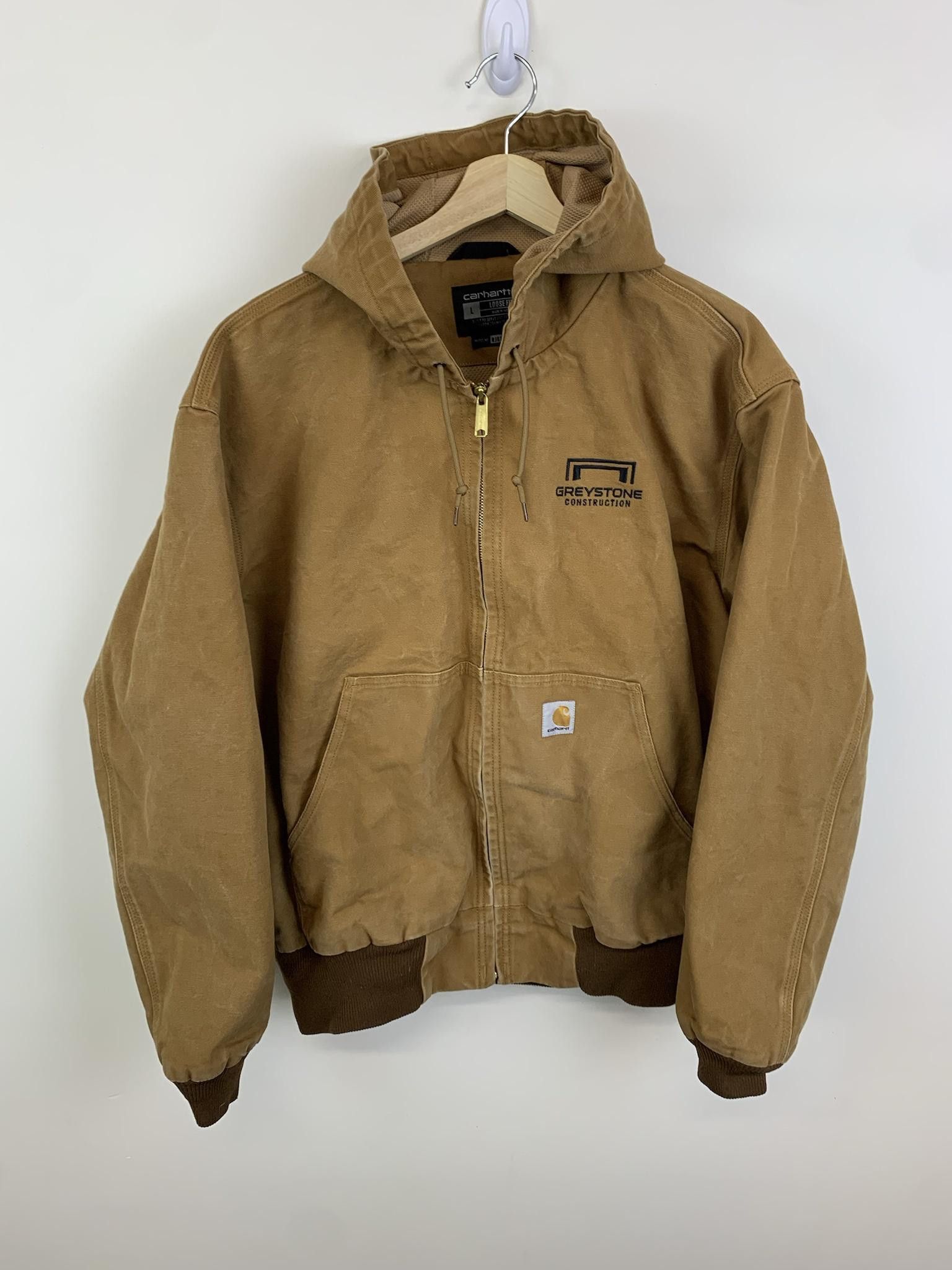 Vintage Vintage Carhartt Greystone Construction Hooded Active Jacket Size US L / EU 52-54 / 3 - 1 Preview