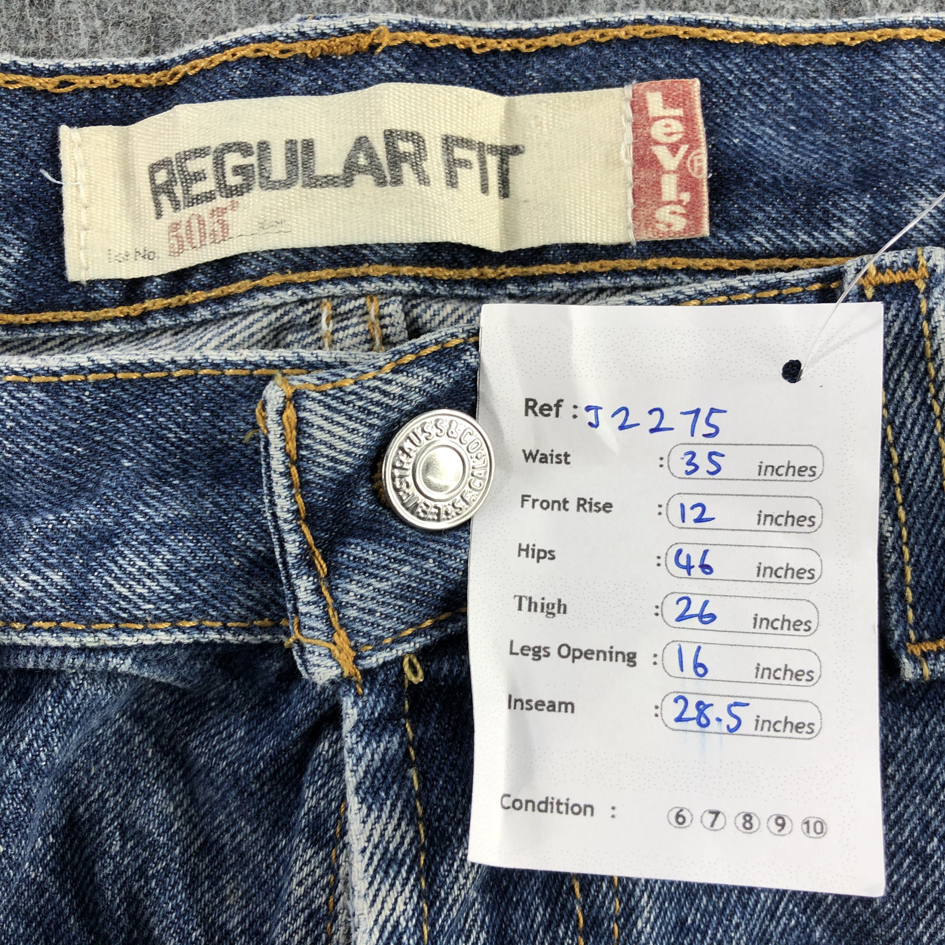 Levi's Vintage Blue Wash Levis 505 Jeans-J2275 Size US 35 - 17 Thumbnail