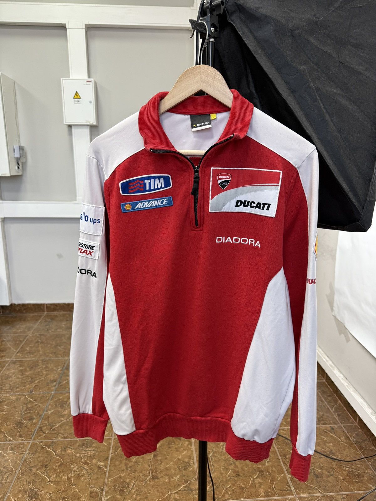 Ducati 🇮🇹 Ducati Corse Diadora Bridgestone Shell Long Sleeve 2015 Size US L / EU 52-54 / 3 - 1 Thumbnail
