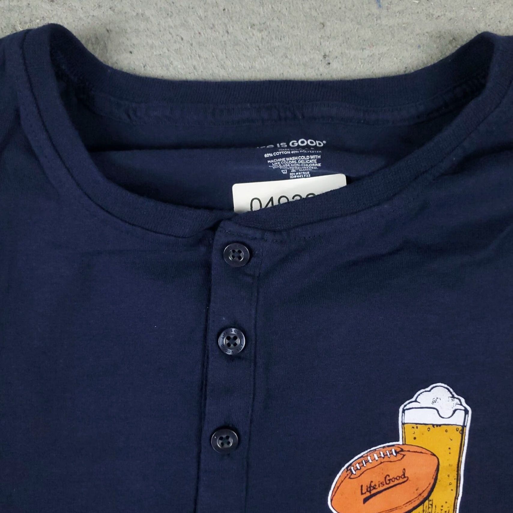 Life is Good VINTAGE Life is Good T-Shirt Men Large Blue Casual Long Sleeve Cotton Logo Crew Neck Size US L / EU 52-54 / 3 - 2 Thumbnail