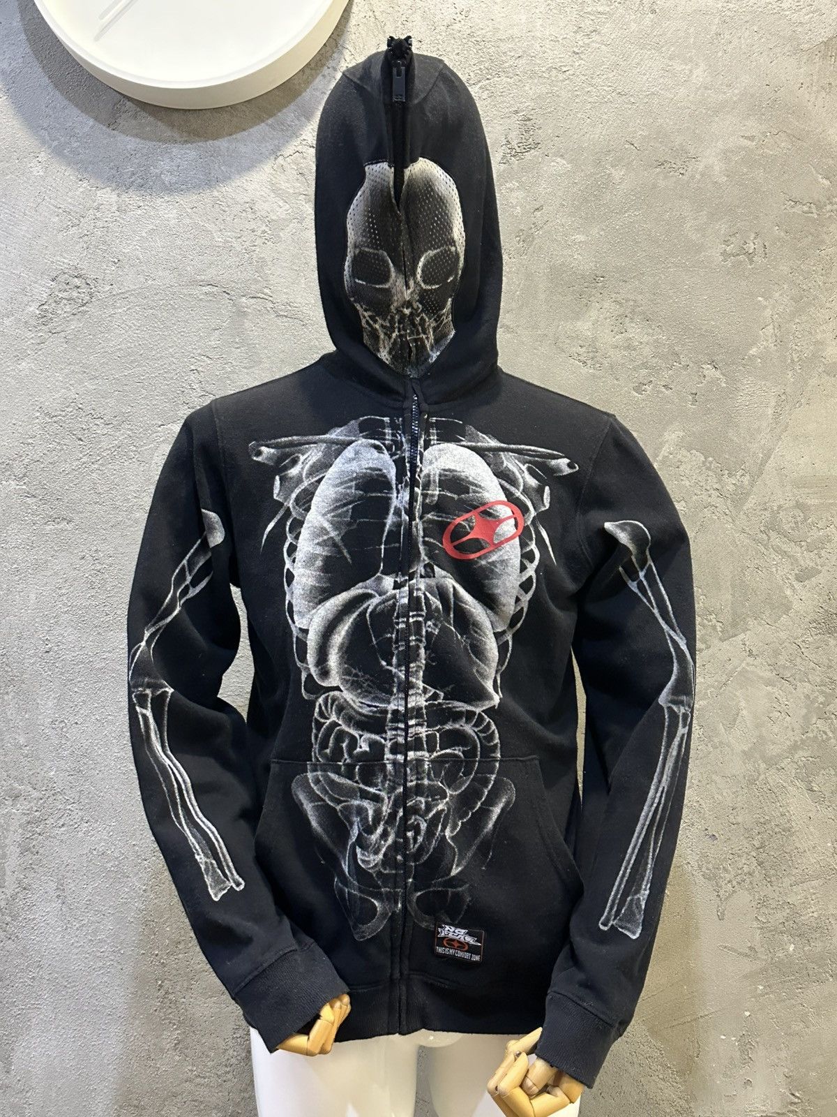 No Fear 2000s No Fear Skeleton Full Zip Hoodie Size US M / EU 48-50 / 2 - 2 Thumbnail