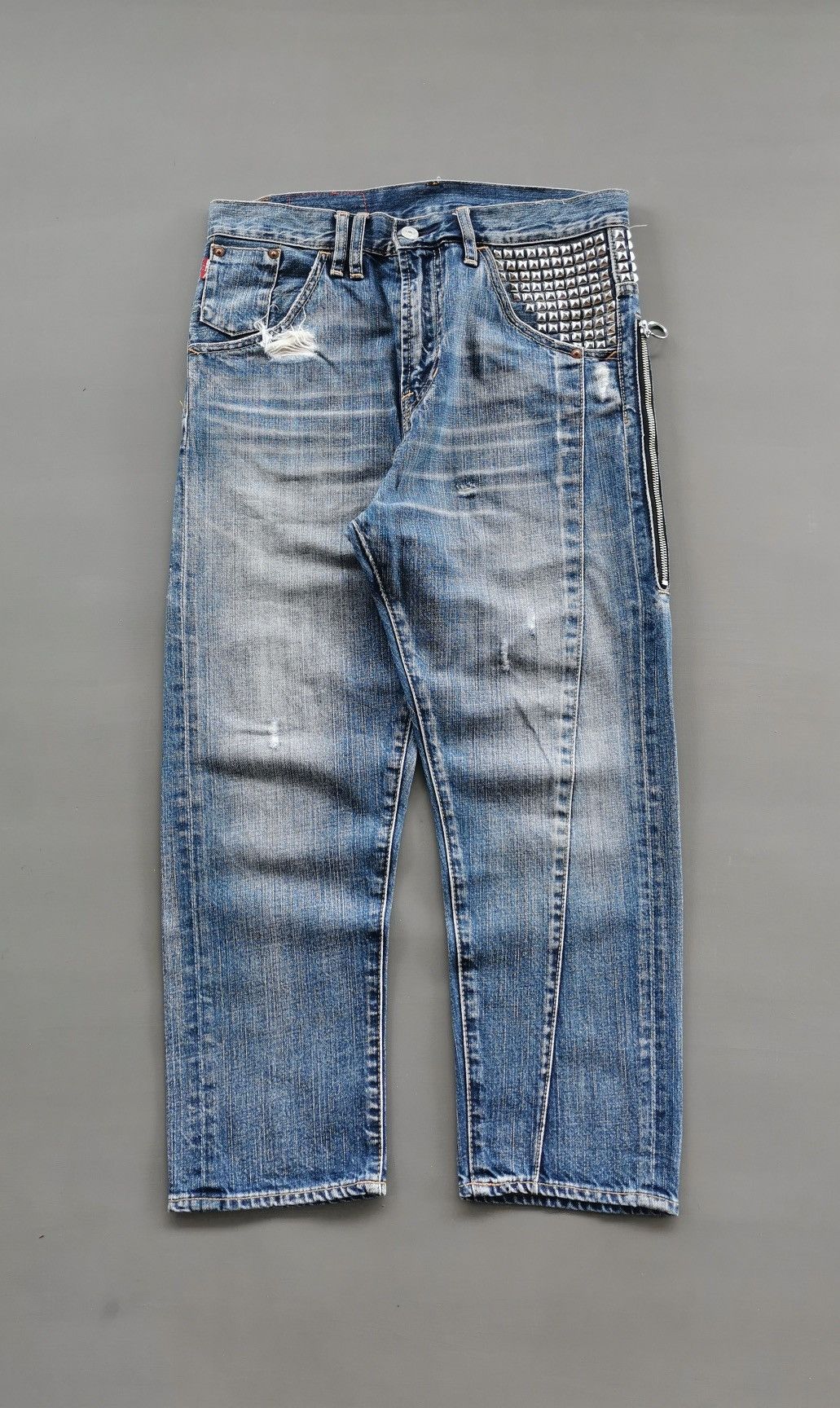 Seditionaries Punk Studded Zipper RNA Japan 3Q Short Jeans Size US 31 - 6 Thumbnail