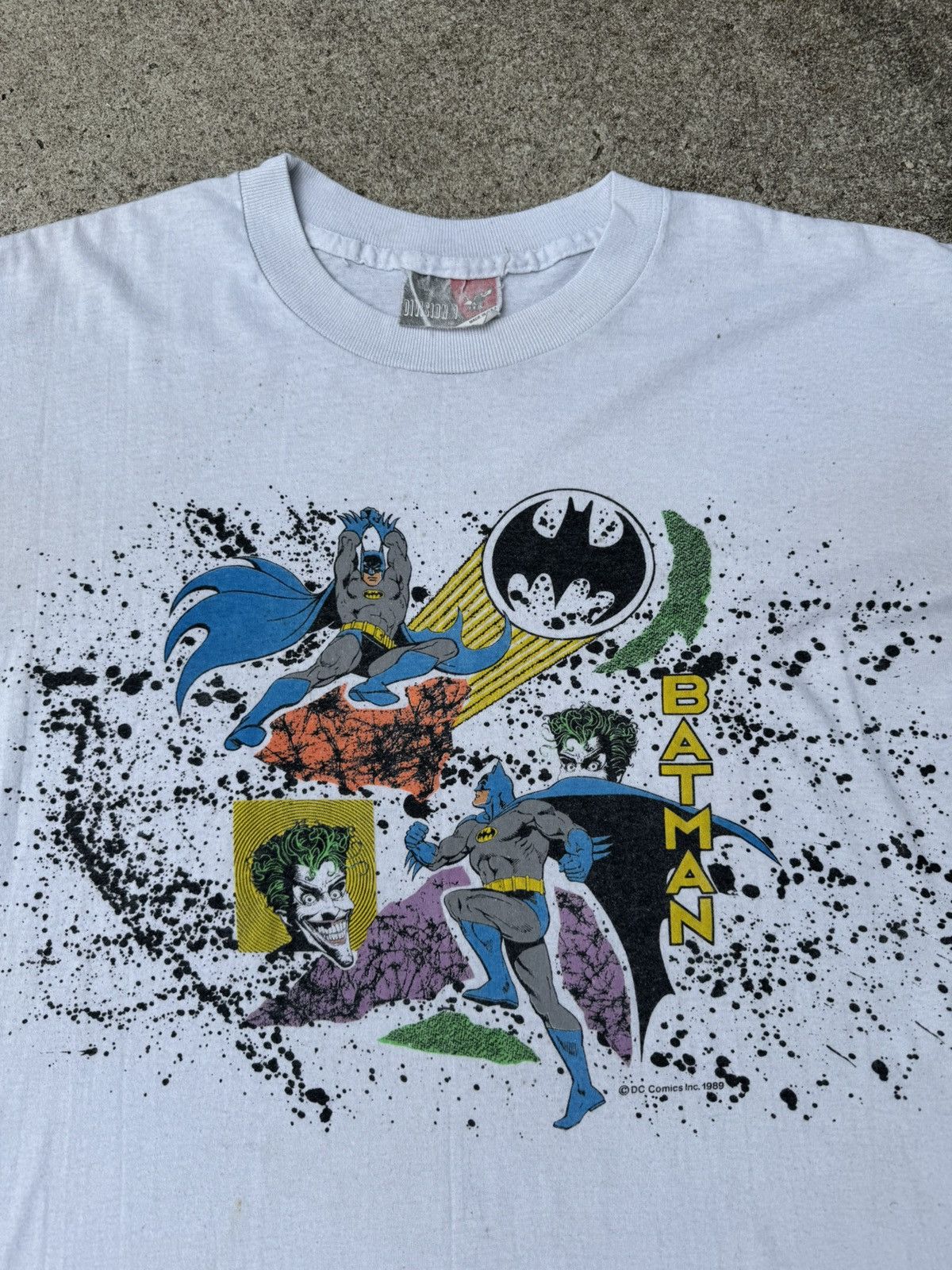DC Comics × Vintage Vtg 80’s 1989 DC Batman Joker Division 1 Graphic Tee Men’s M Size US M / EU 48-50 / 2 - 5 Thumbnail
