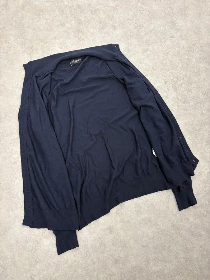 Dolce & Gabbana SS2008 Dolce & Gabbana Navy Wool Classy Cardigan Size US M / EU 48-50 / 2 - 7 Thumbnail