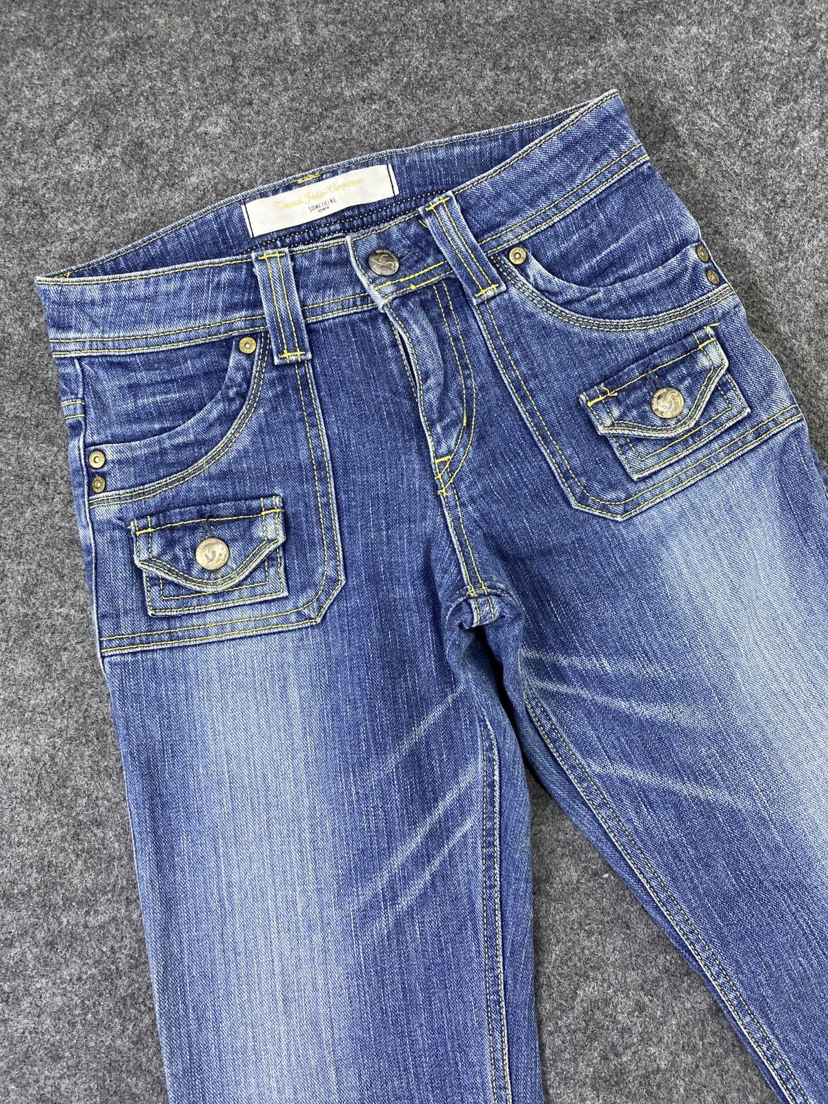 Japanese Brand Vienus Jeans Elegance by Something Edwin Flare Danim - J1012 Size 27" / US 4 / IT 40 - 3 Thumbnail