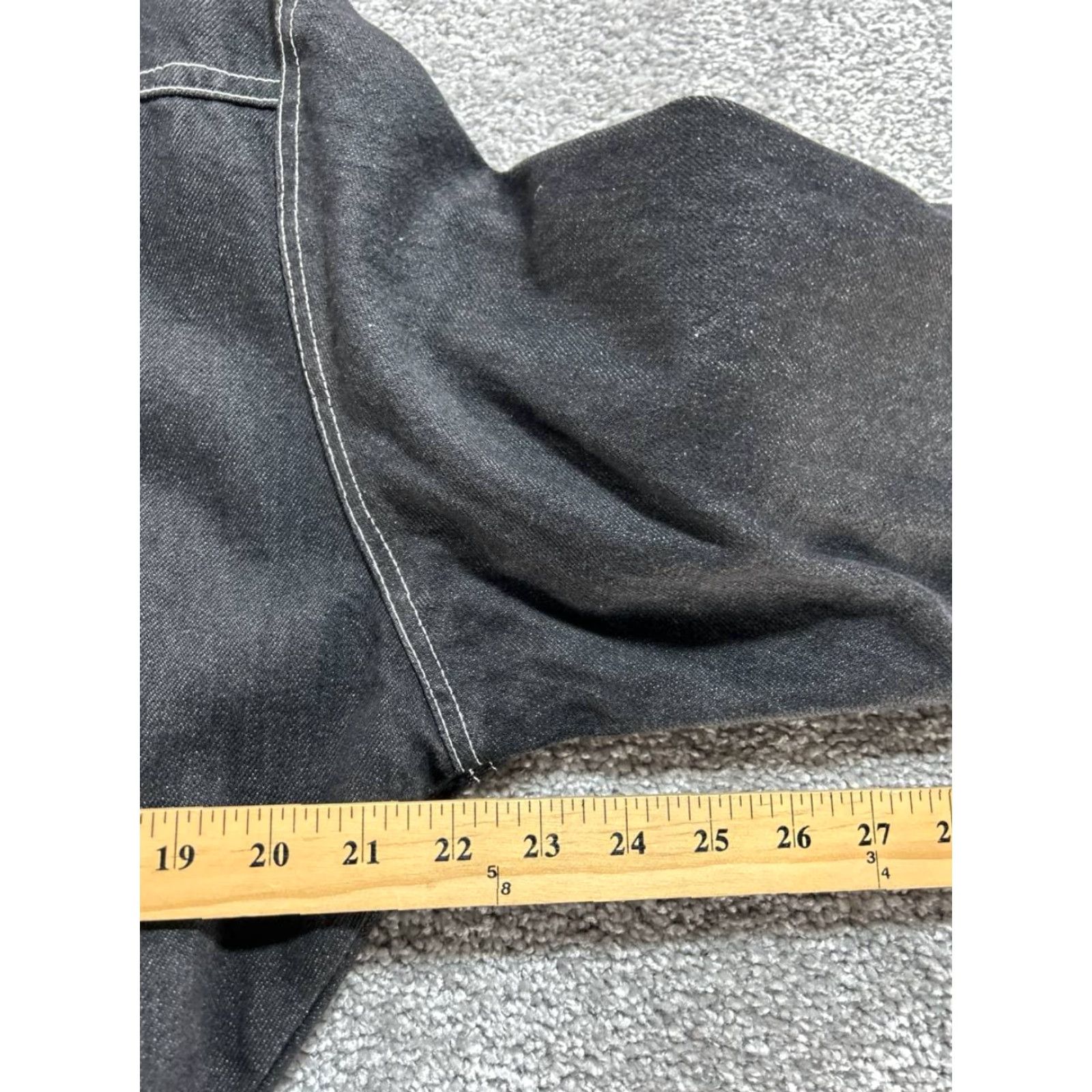 Bloomingdale's Bloomingdale's Jacket Womens M Black Cotton Denim Full Zip Casual Basic Jacket Mens Womens Girls boys Size M / US 6-8 / IT 42-44 - 7 Thumbnail