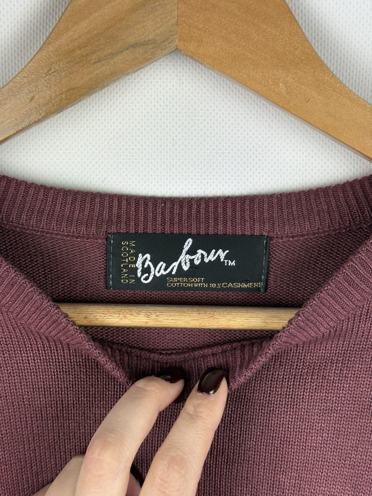 Barbour D812 Cotton Rich Crew Neck Sweater Pullover C40 / 102 Cm Size US L / EU 52-54 / 3 - 8 Thumbnail