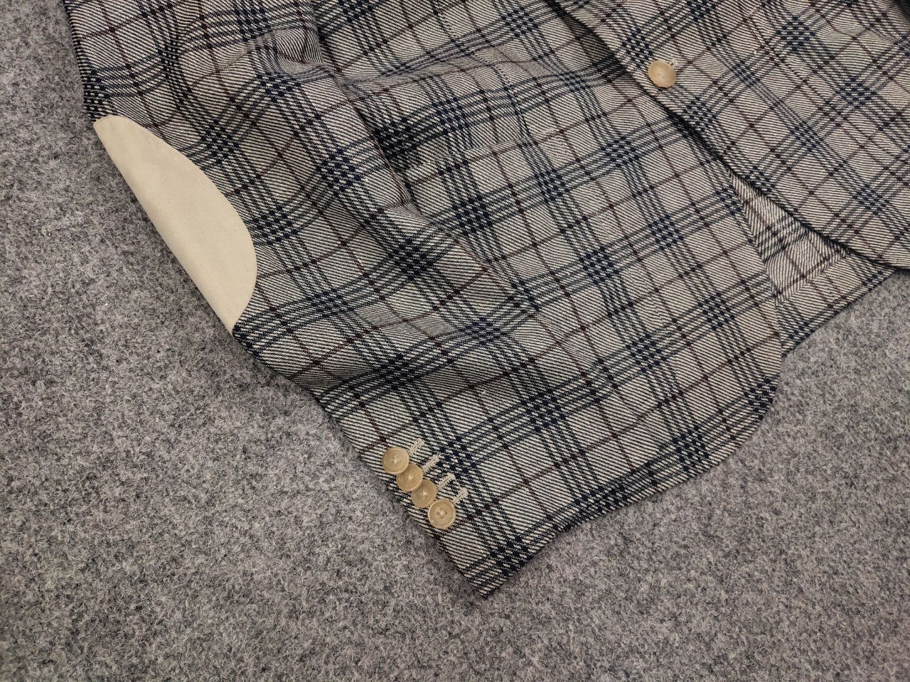 Paoloni Paoloni Italy Design classic light checked Blazer jacket Size US M / EU 48-50 / 2 - 7 Thumbnail
