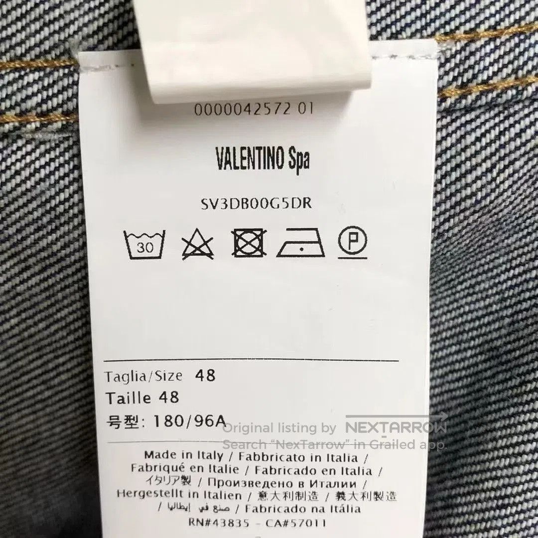 Valentino Valentino Big Logo Denim Shirt Jacket. Size US M / EU 48-50 / 2 - 4 Thumbnail