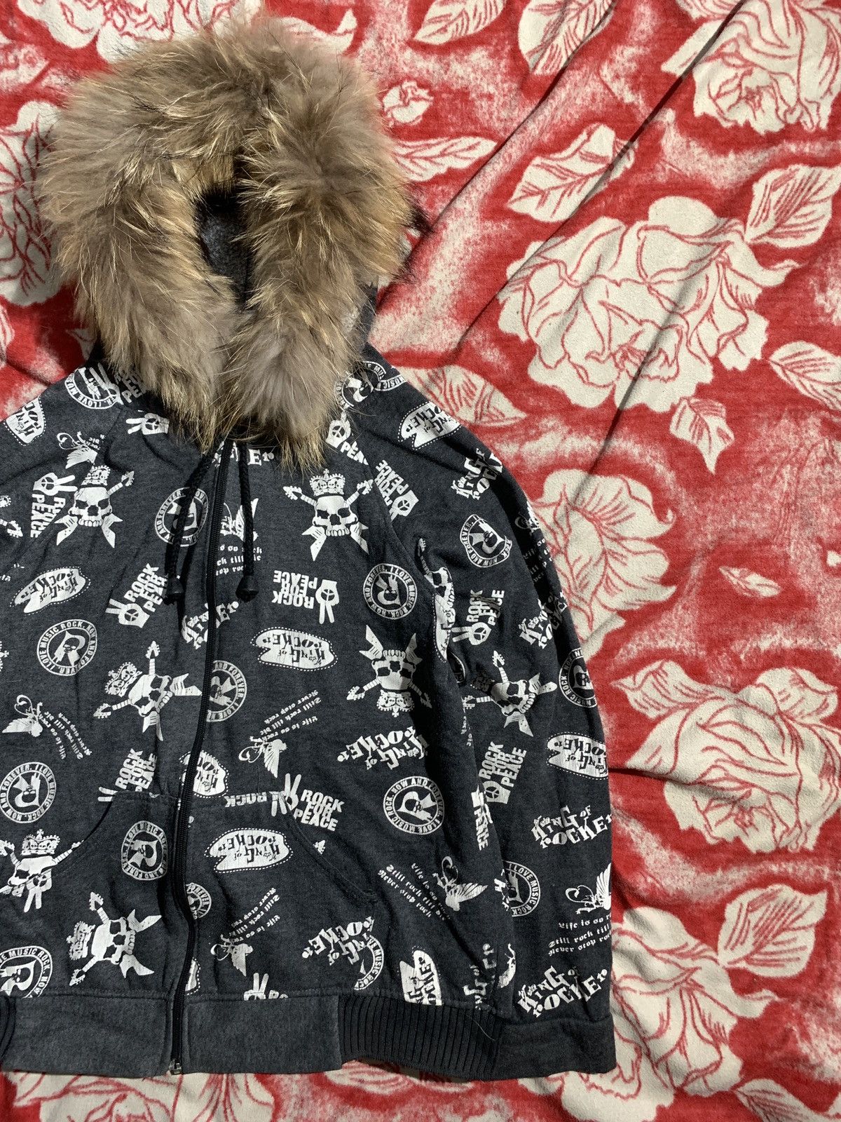 If Six Was Nine × Japanese Brand × Le Grande Bleu (L.G.B.) Japanese~ pf 205 skull zipper hoodie fur if six LGB style Size US M / EU 48-50 / 2 - 2 Thumbnail