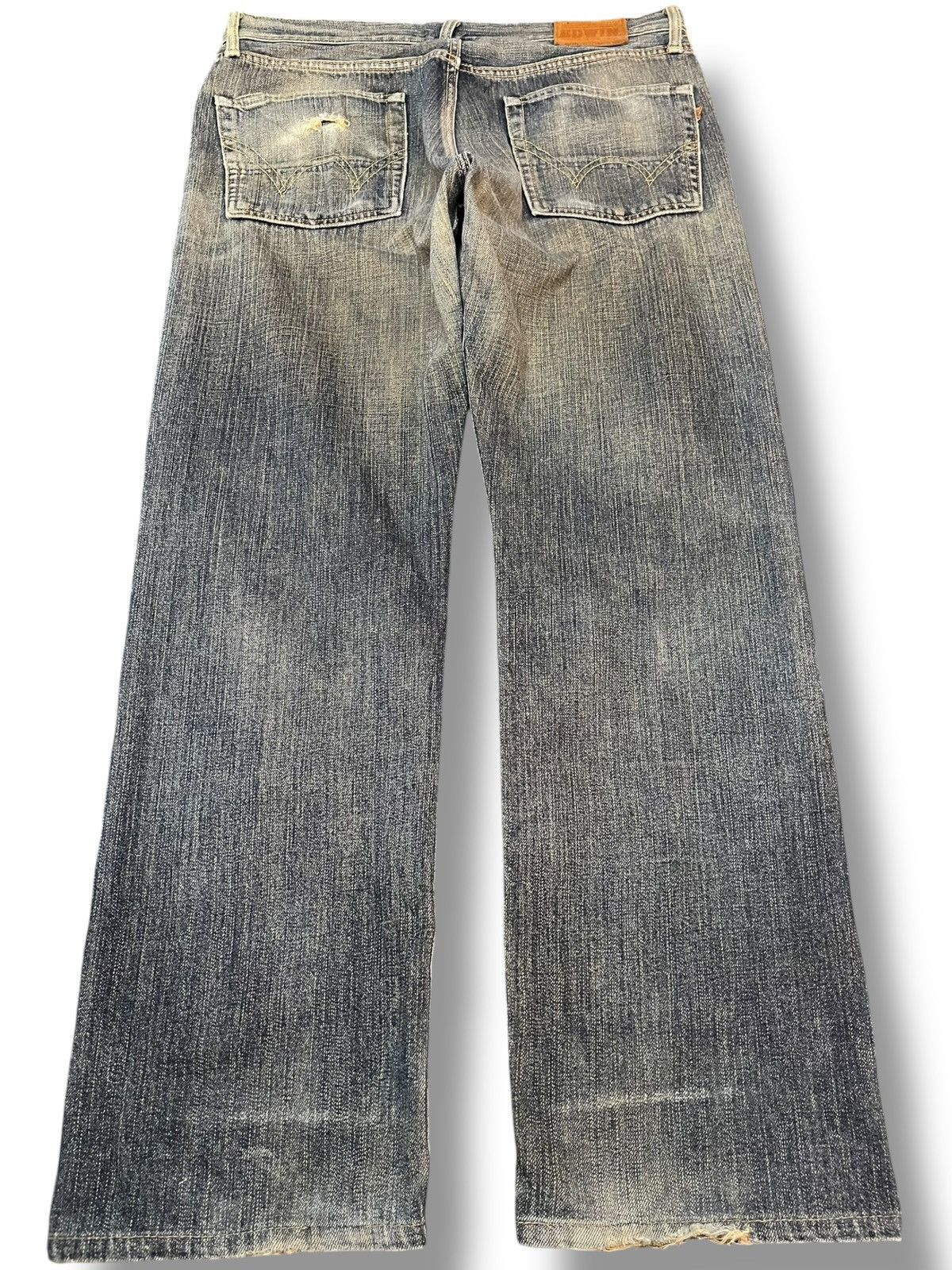 Edwin Vintage Edwin 505zx Mudwash Faded Grunge Denim Size US 35 - 6 Thumbnail