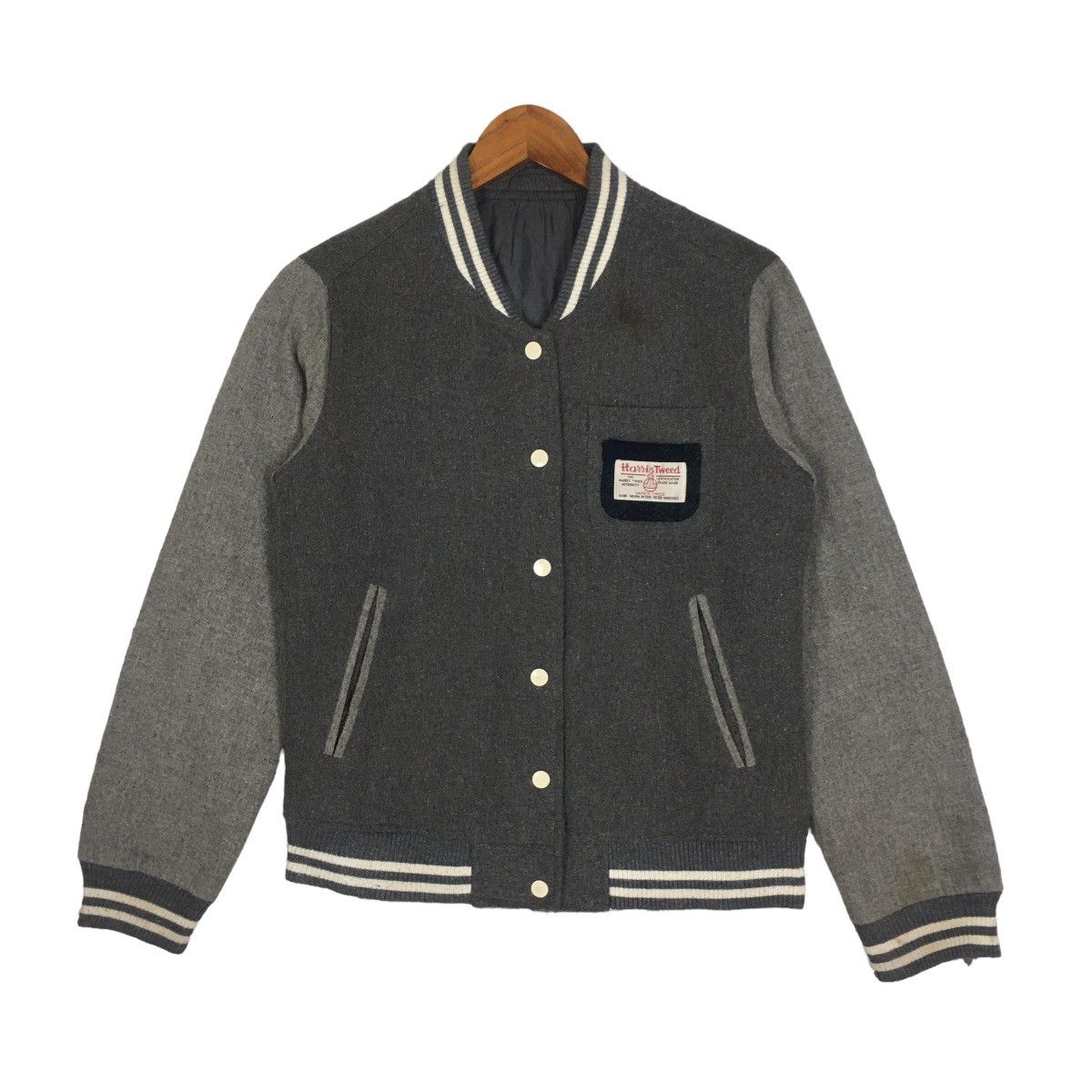 Harris Tweed Harris Tweed Woven Varsity Baseball Jacket Size XS Size XS / US 0-2 / IT 36-38 - 1 Thumbnail