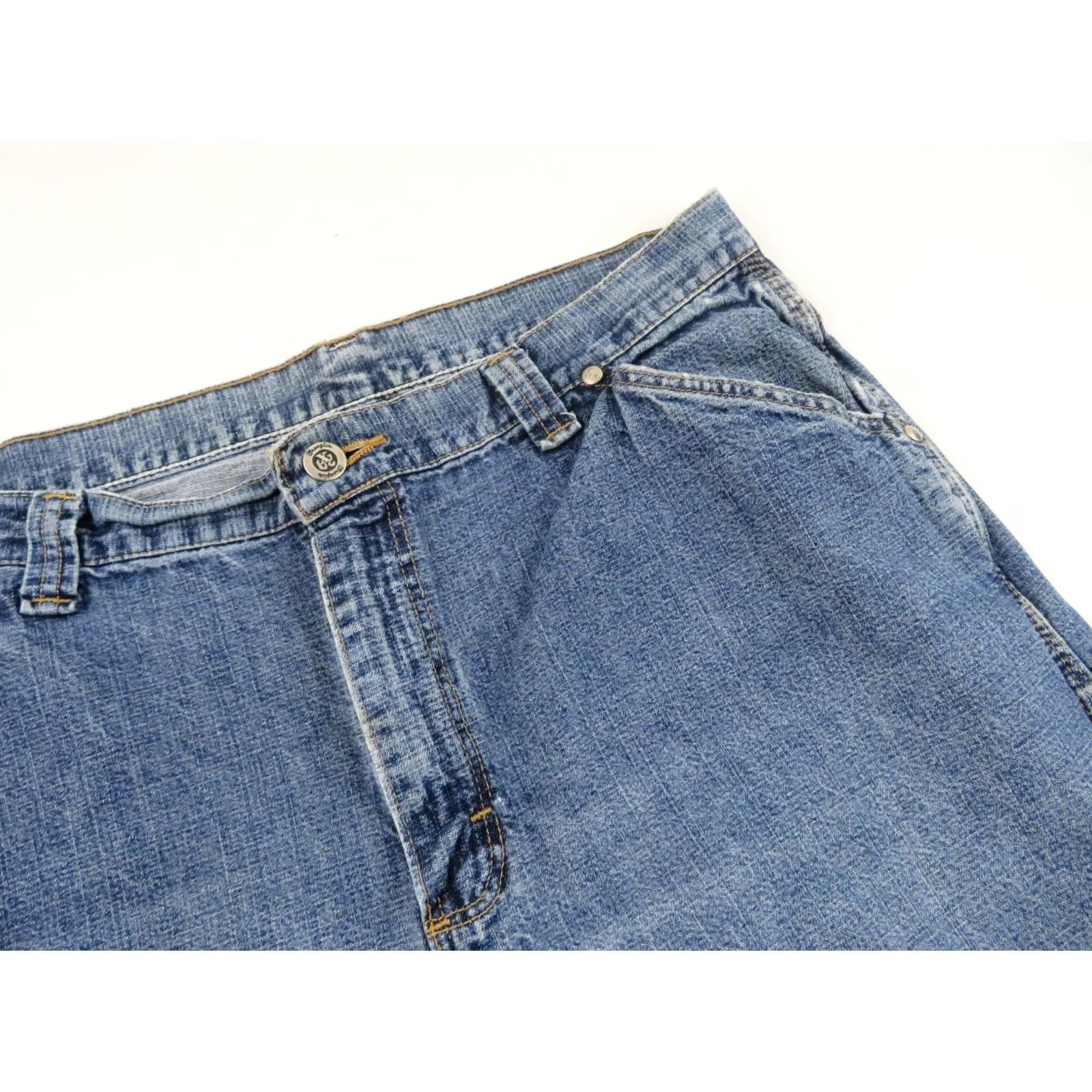 Wrangler VINTAGE Wrangler Carpenter Work Jeans 32x31 Baggy Workwear Blue Denim 90s Y2K Pants Men Size US 32 / EU 48 - 4 Thumbnail
